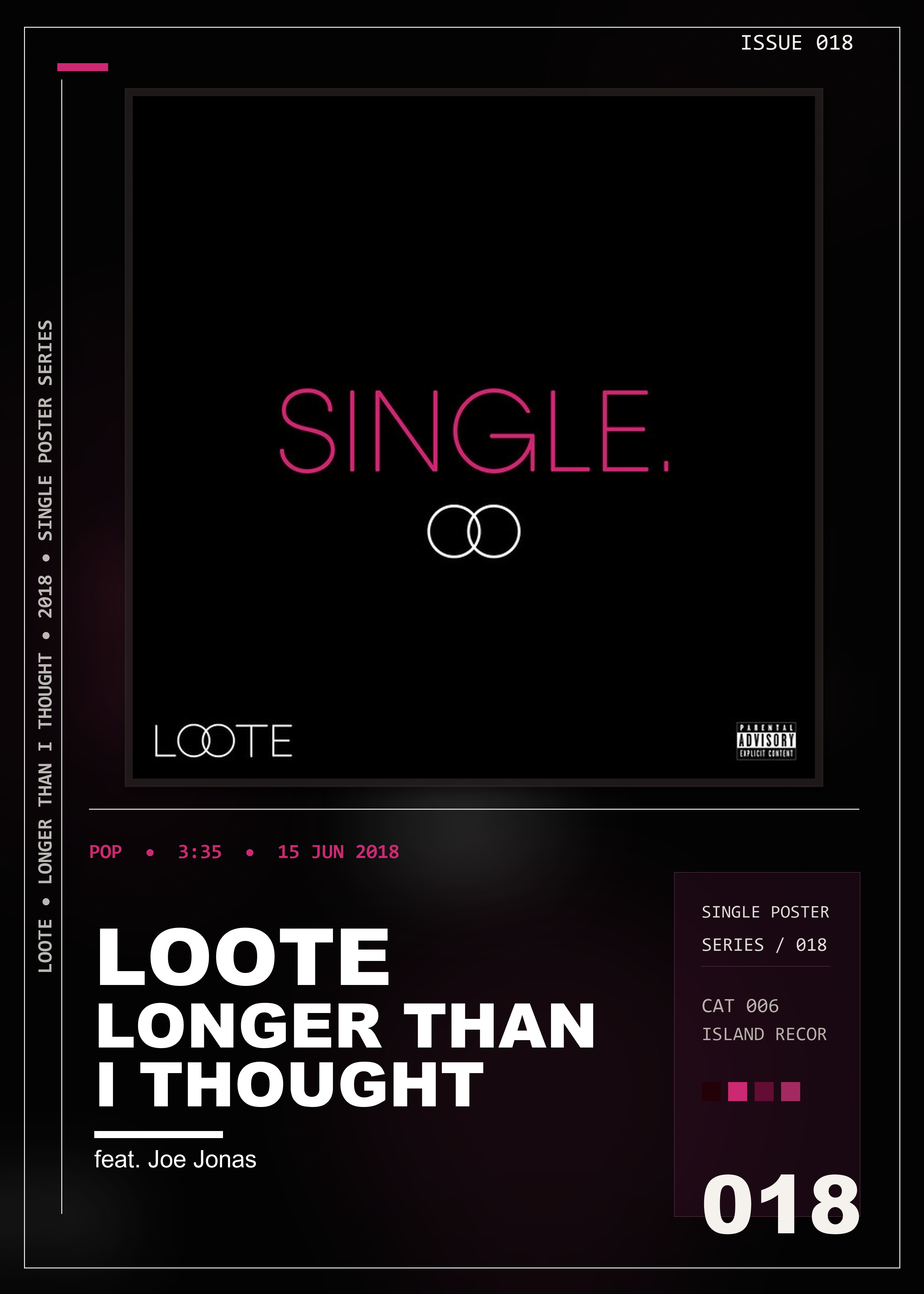 Music poster: Loote - Longer Than I Thought feat Joe Jonas