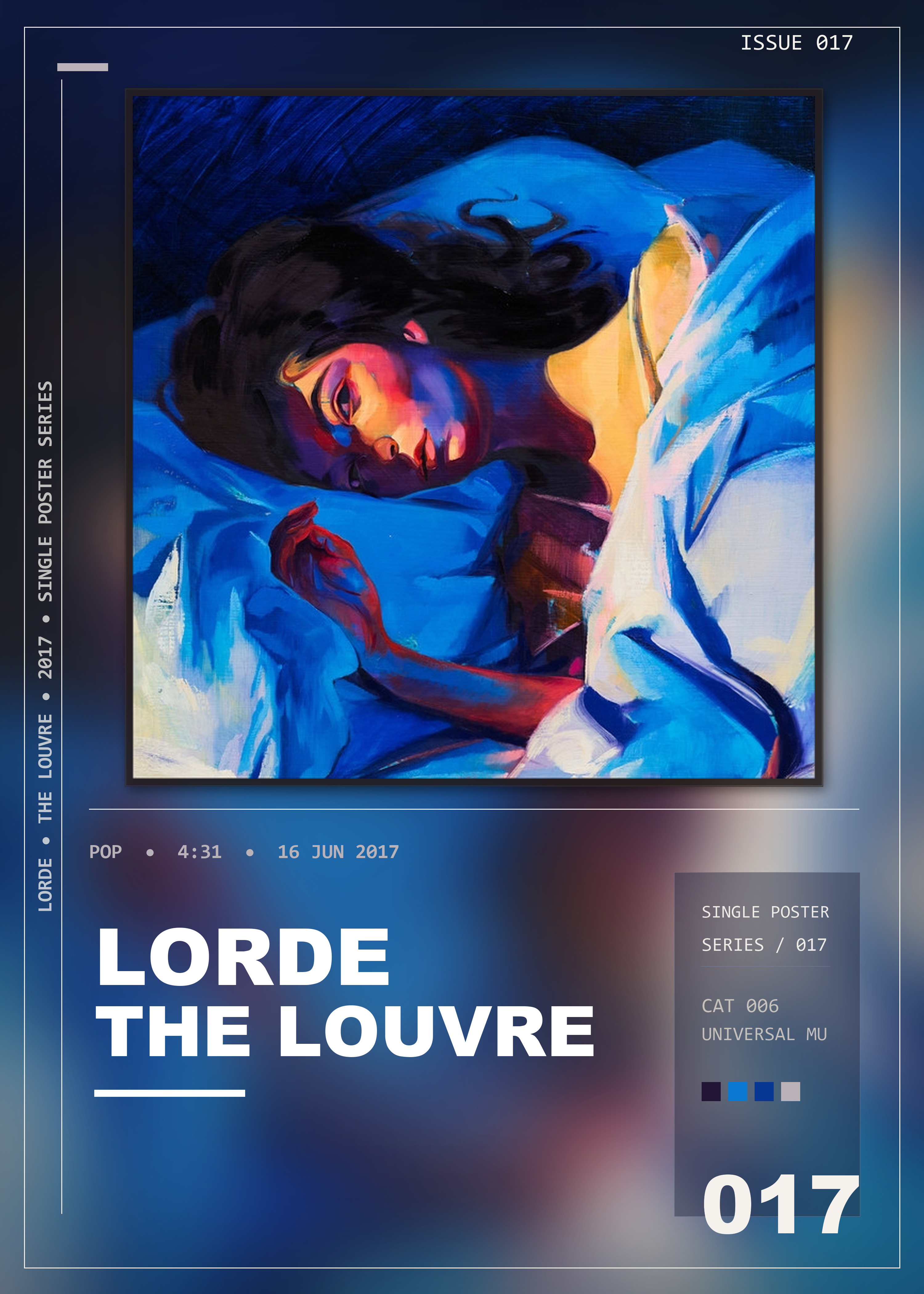 Music poster: Lorde - The Louvre