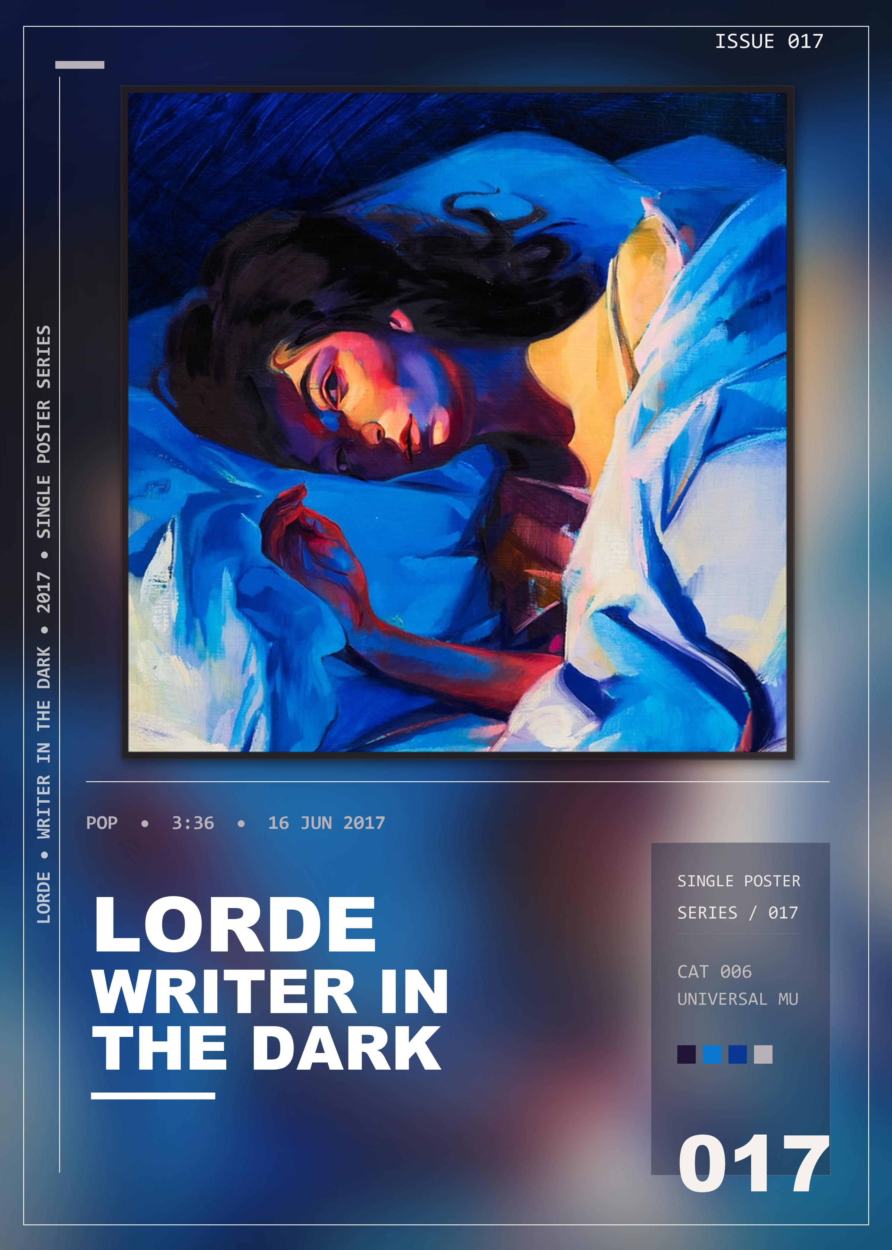 Music poster: Lorde - Writer In The Dark