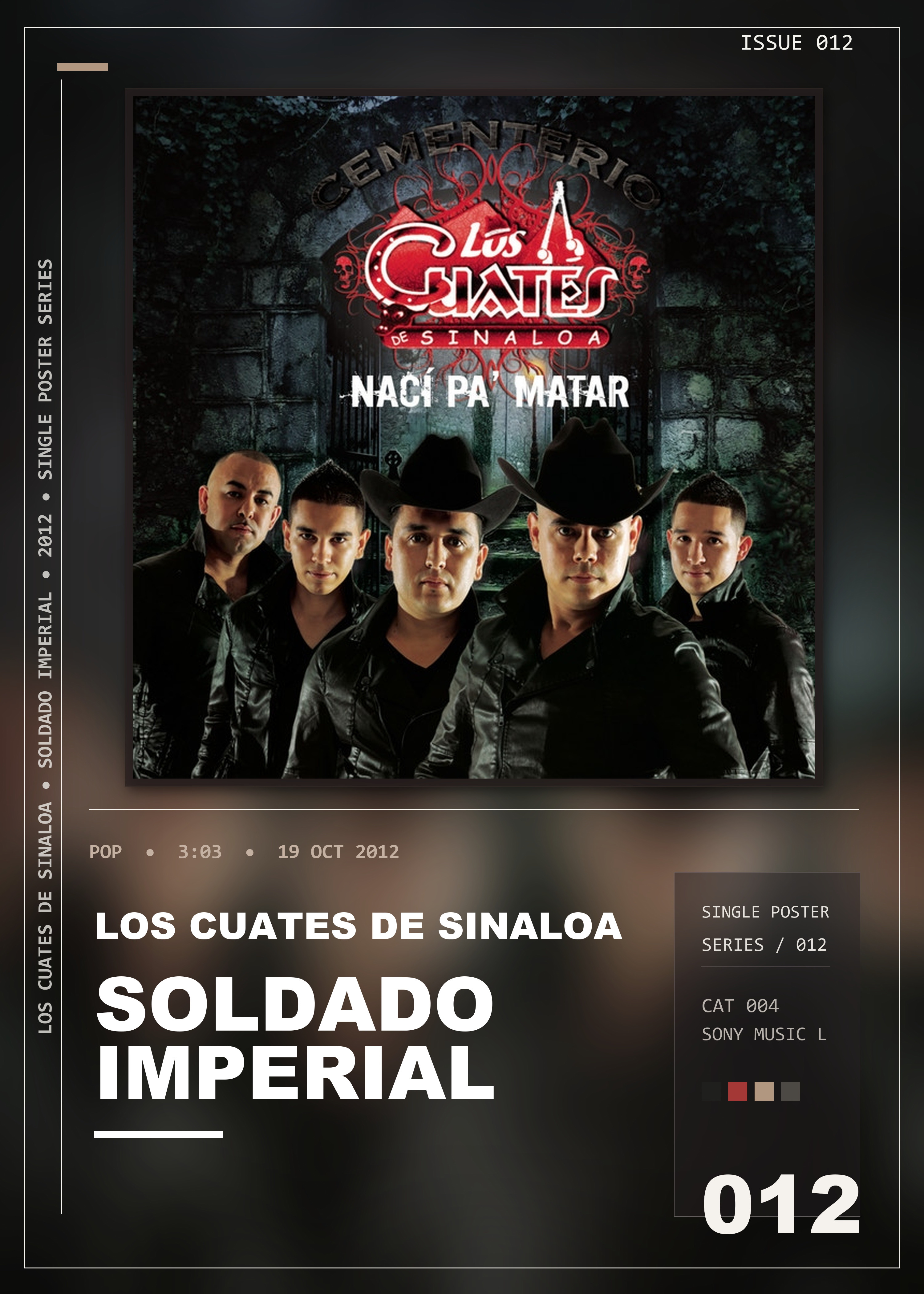 Music poster: Los Cuates de Sinaloa - Soldado Imperial