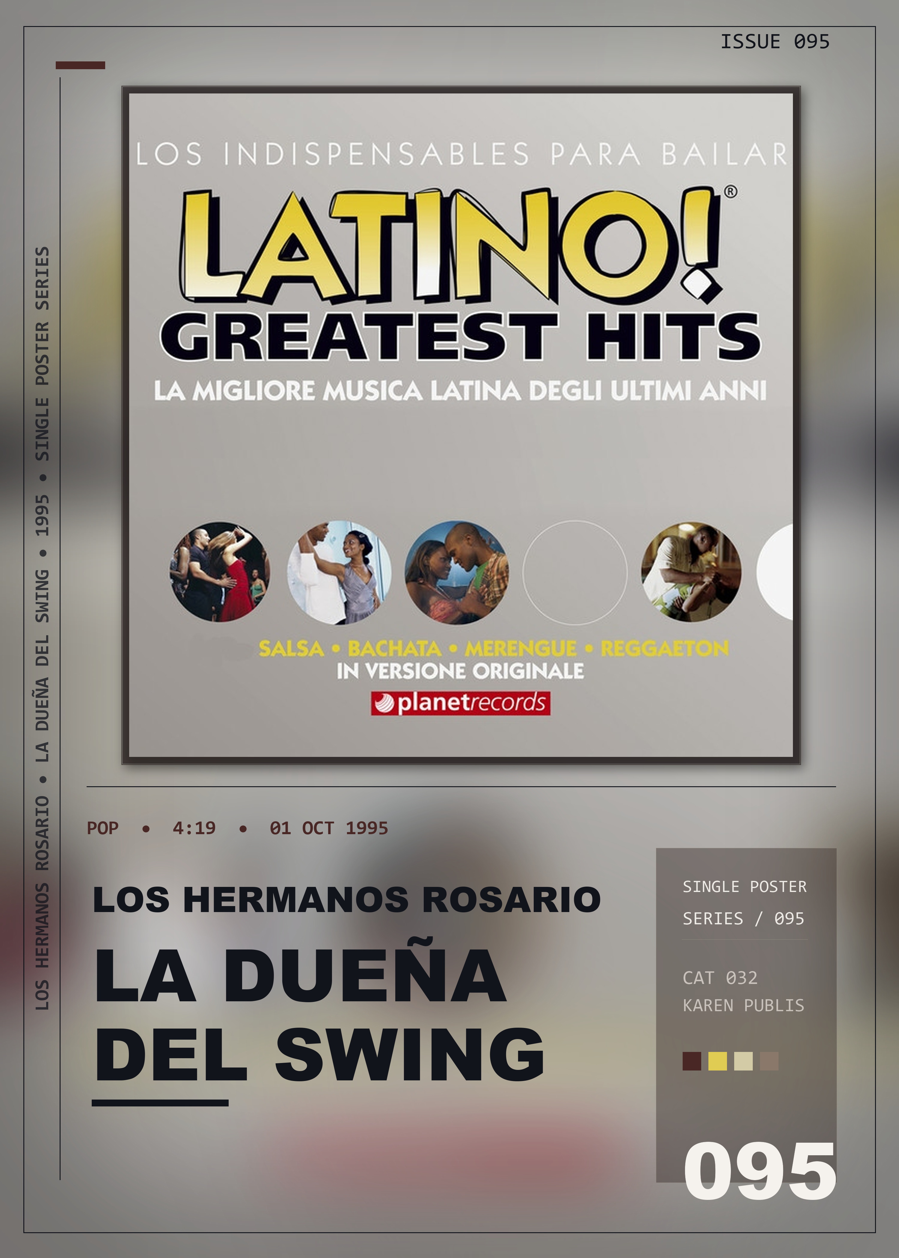 Music poster: Los Hermanos Rosario - La Dueña Del Swing