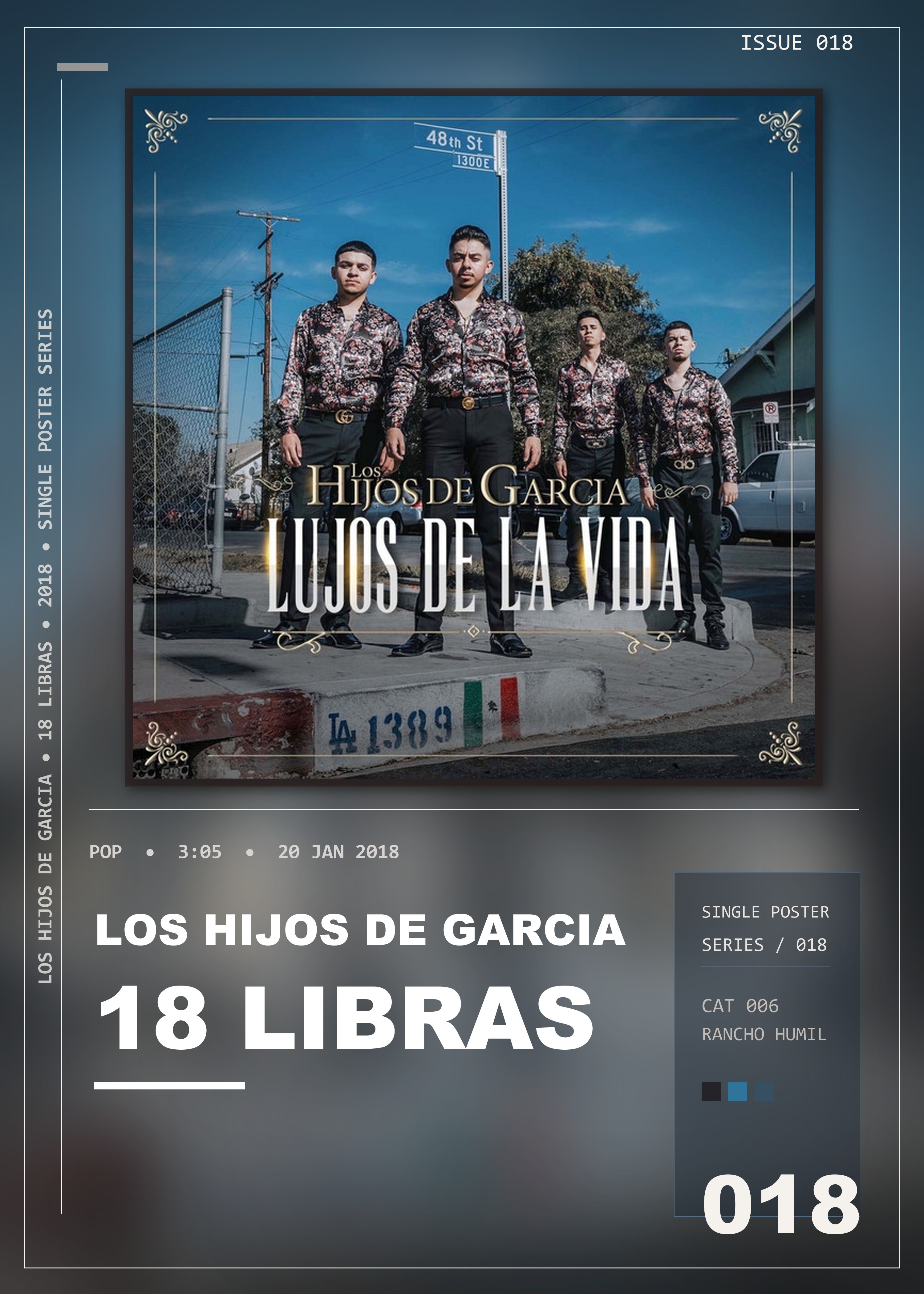 Music poster: Los Hijos De Garcia - 18 Libras