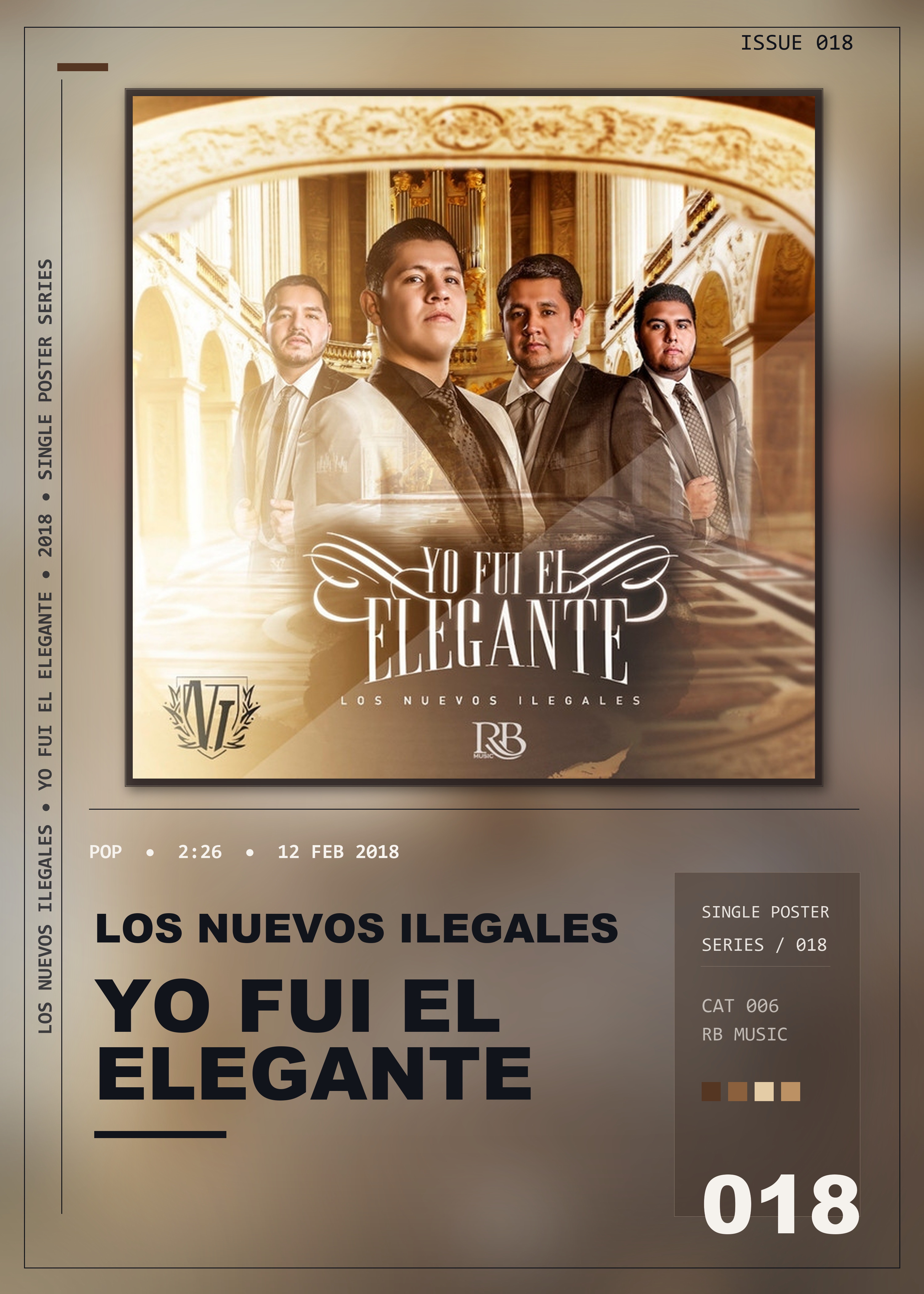 Music poster: Los Nuevos Ilegales - Yo Fui El Elegante
