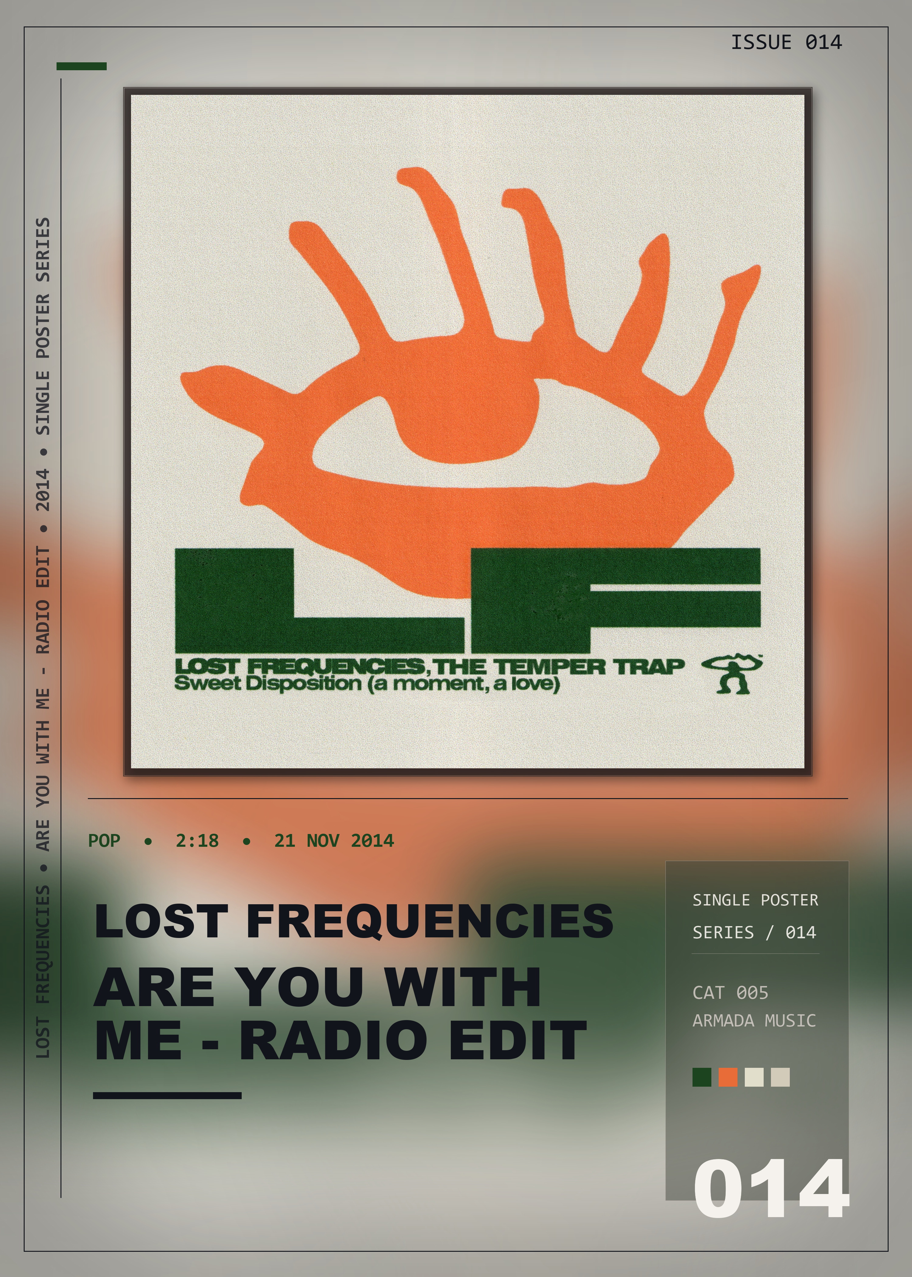 Music poster: Lost Frequencies - Are You With Me - Radio Edit