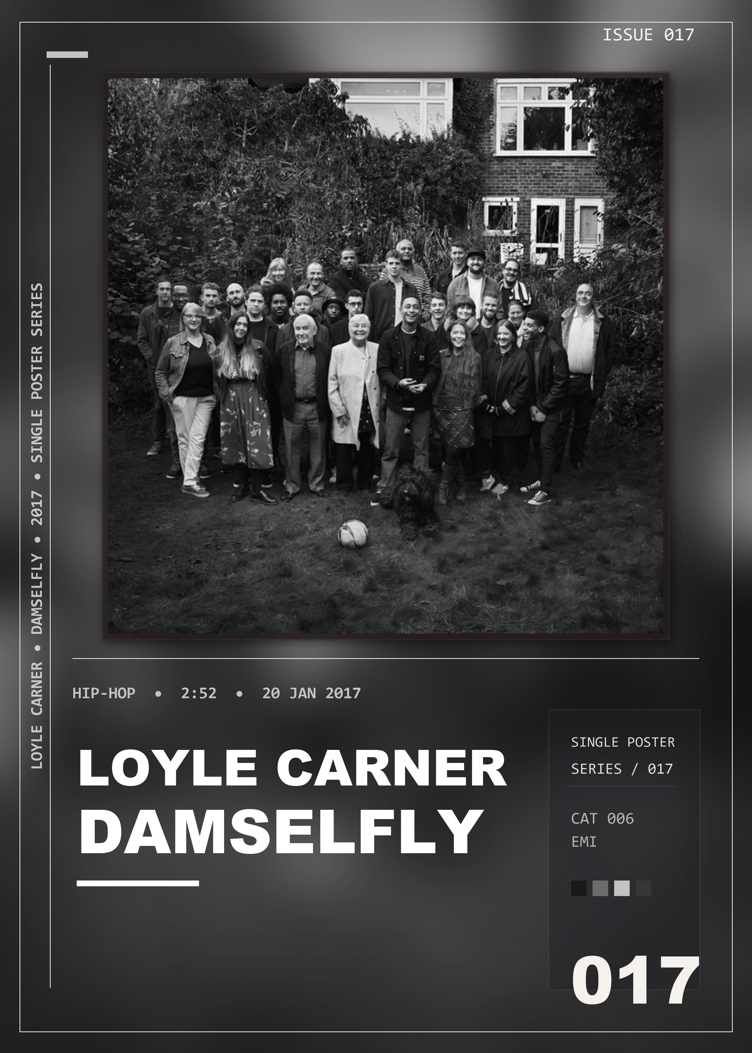 Music poster: Loyle Carner - Damselfly