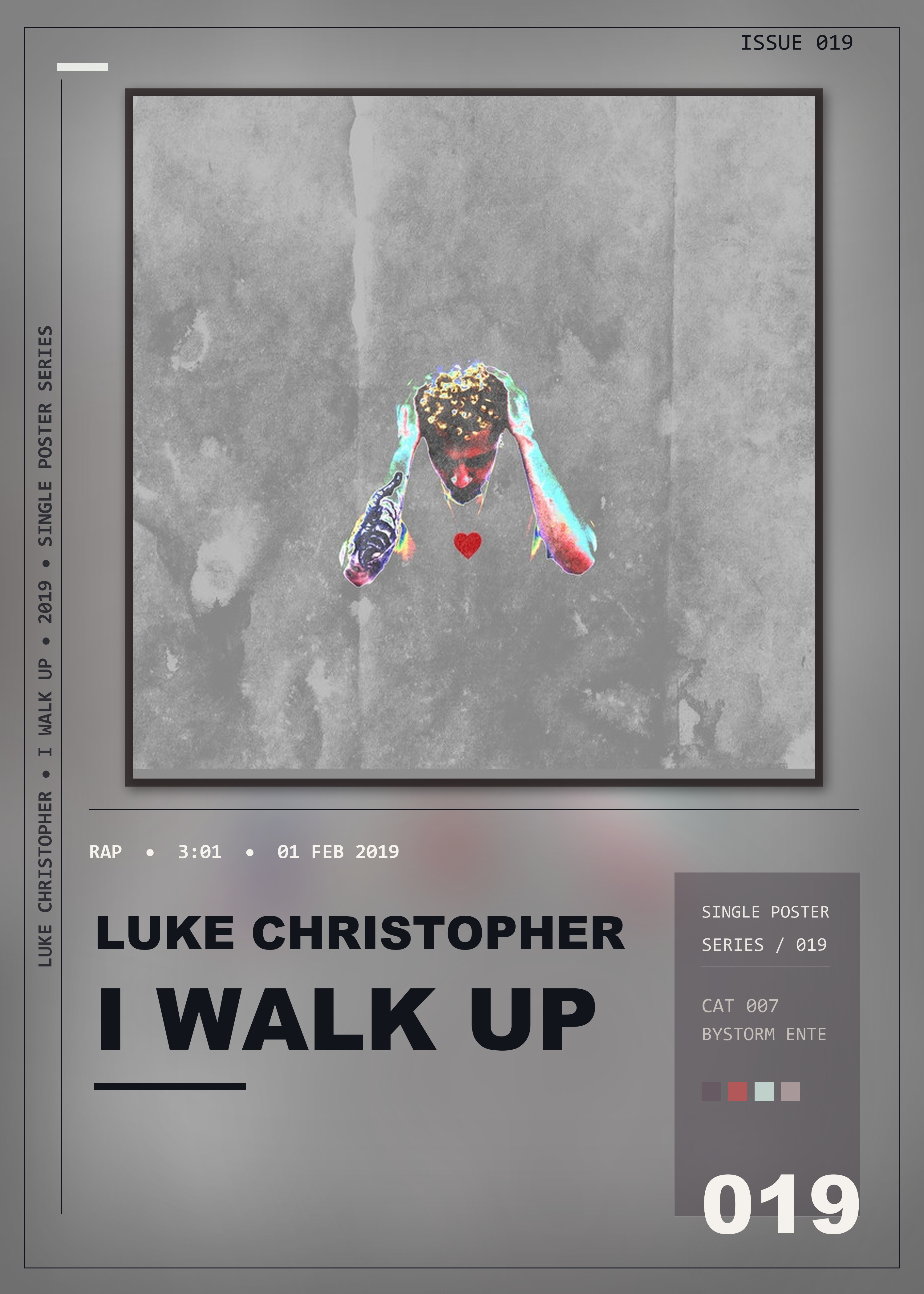 Music poster: Luke Christopher - I WALK UP
