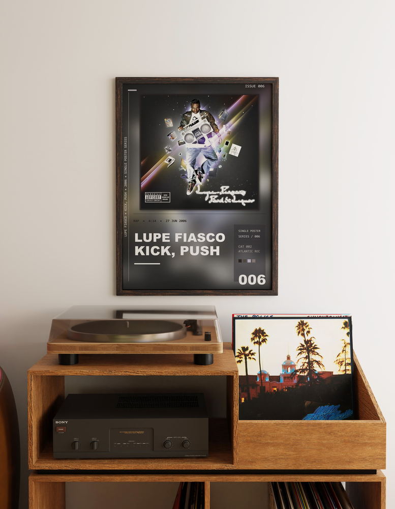 Music poster: Lupe Fiasco - Kick Push