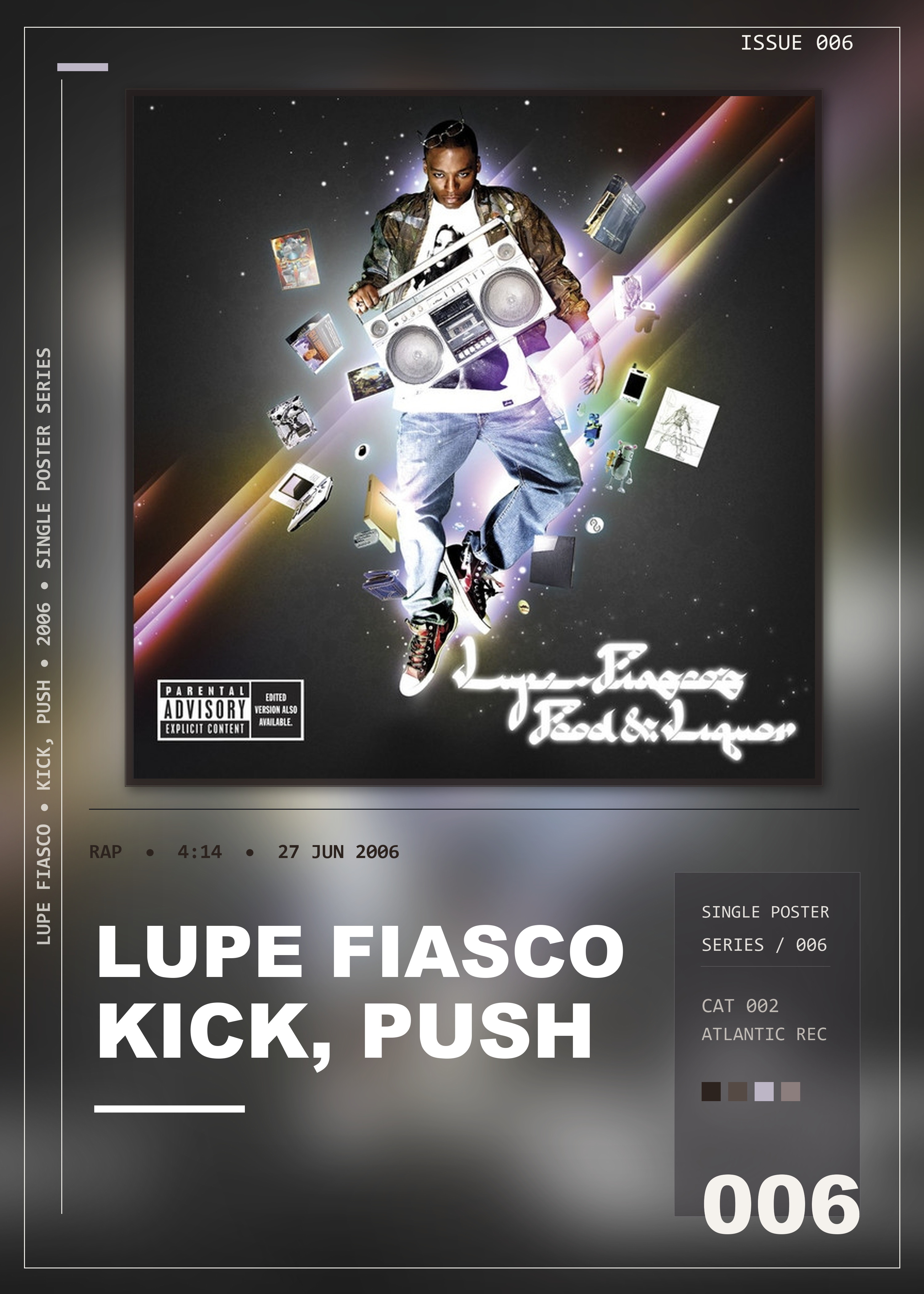 Music poster: Lupe Fiasco - Kick Push