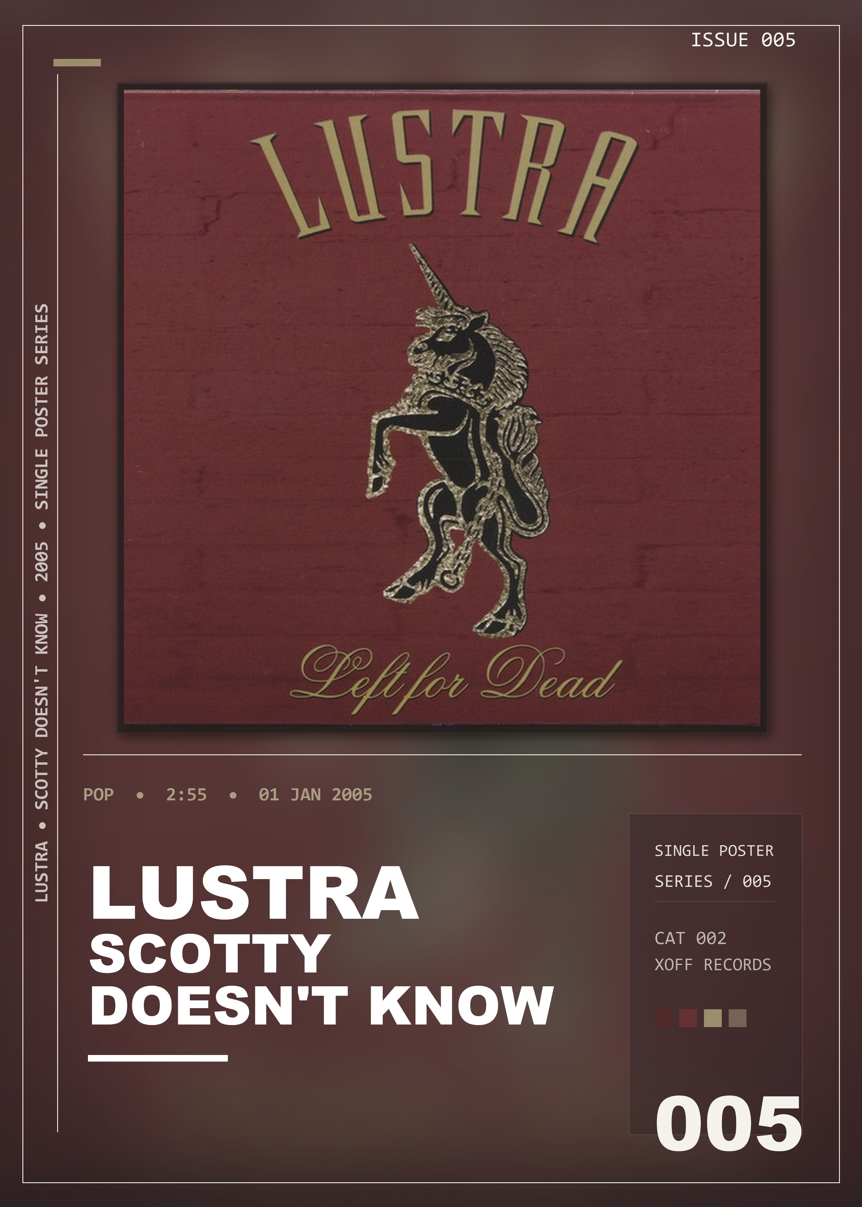 Music poster: Lustra - Scotty Doesnt Know