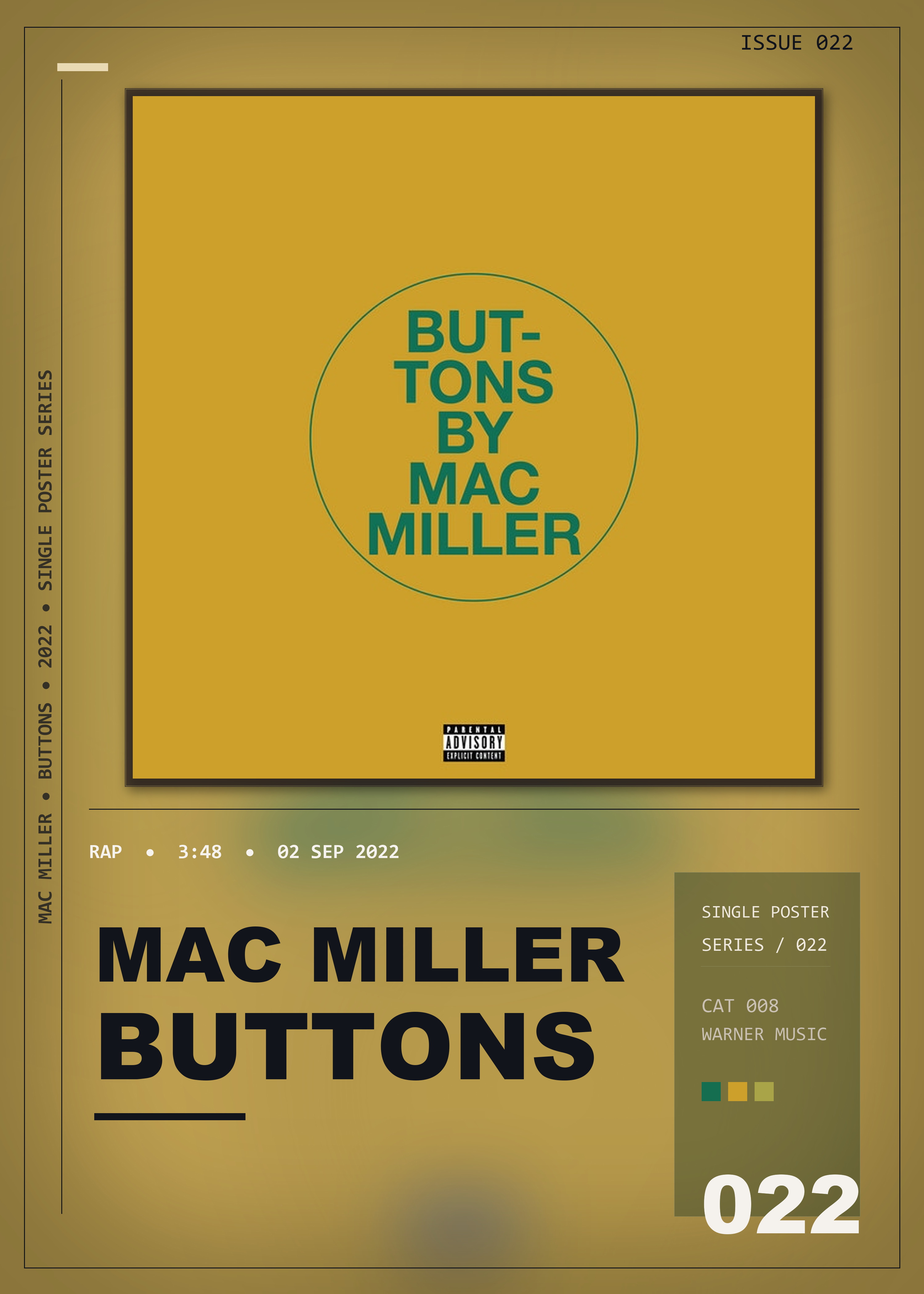 Music poster: Mac Miller - Buttons