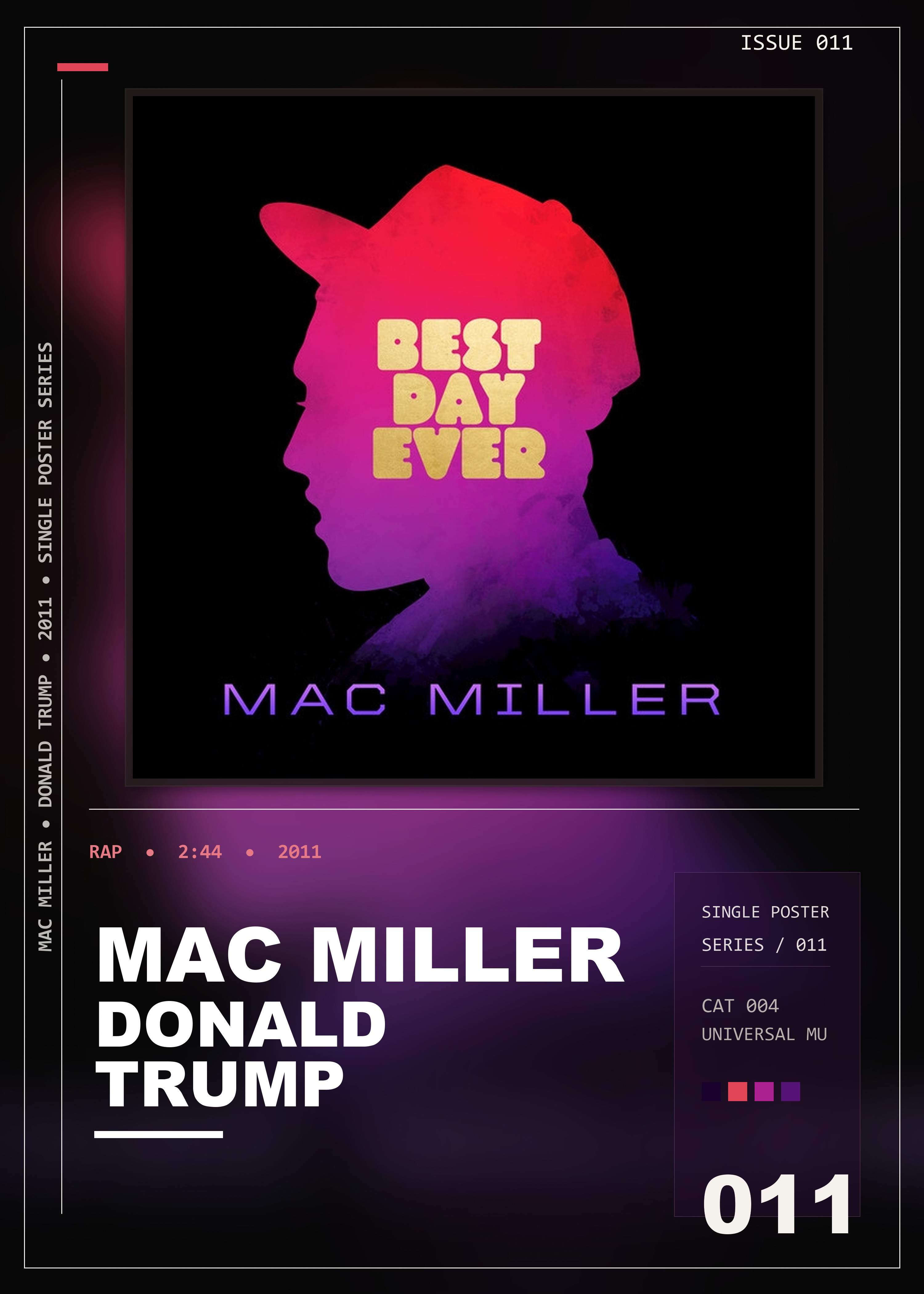 Music poster: Mac Miller - Donald Trump