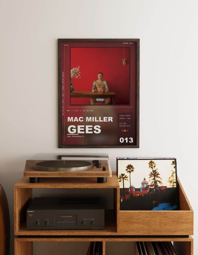 Music poster: Mac Miller - Gees feat Schoolboy Q