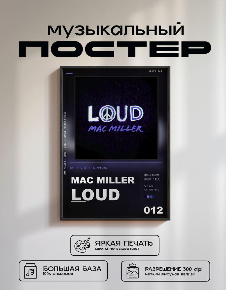 Music poster: Mac Miller - Loud