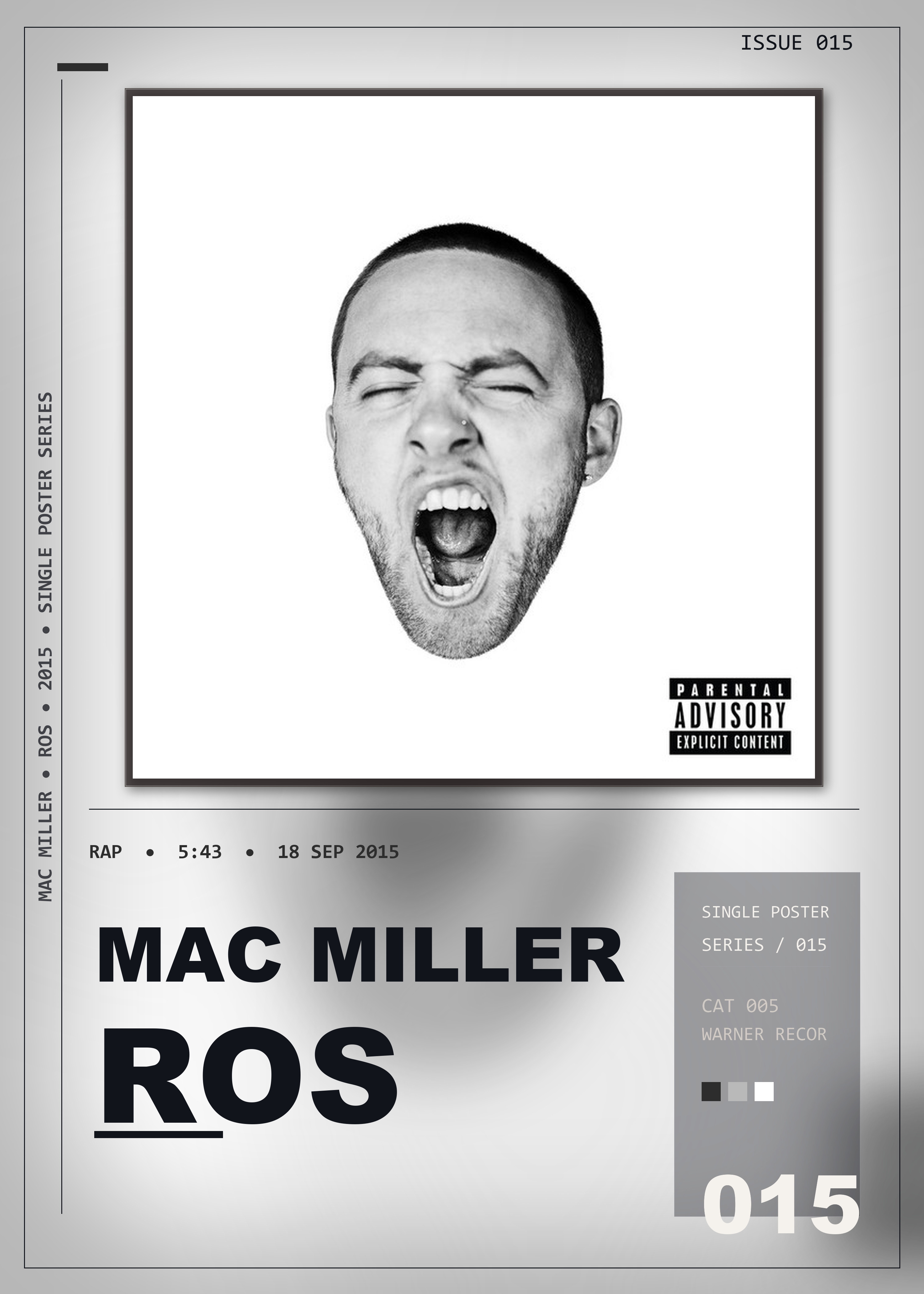 Music poster: Mac Miller - ROS