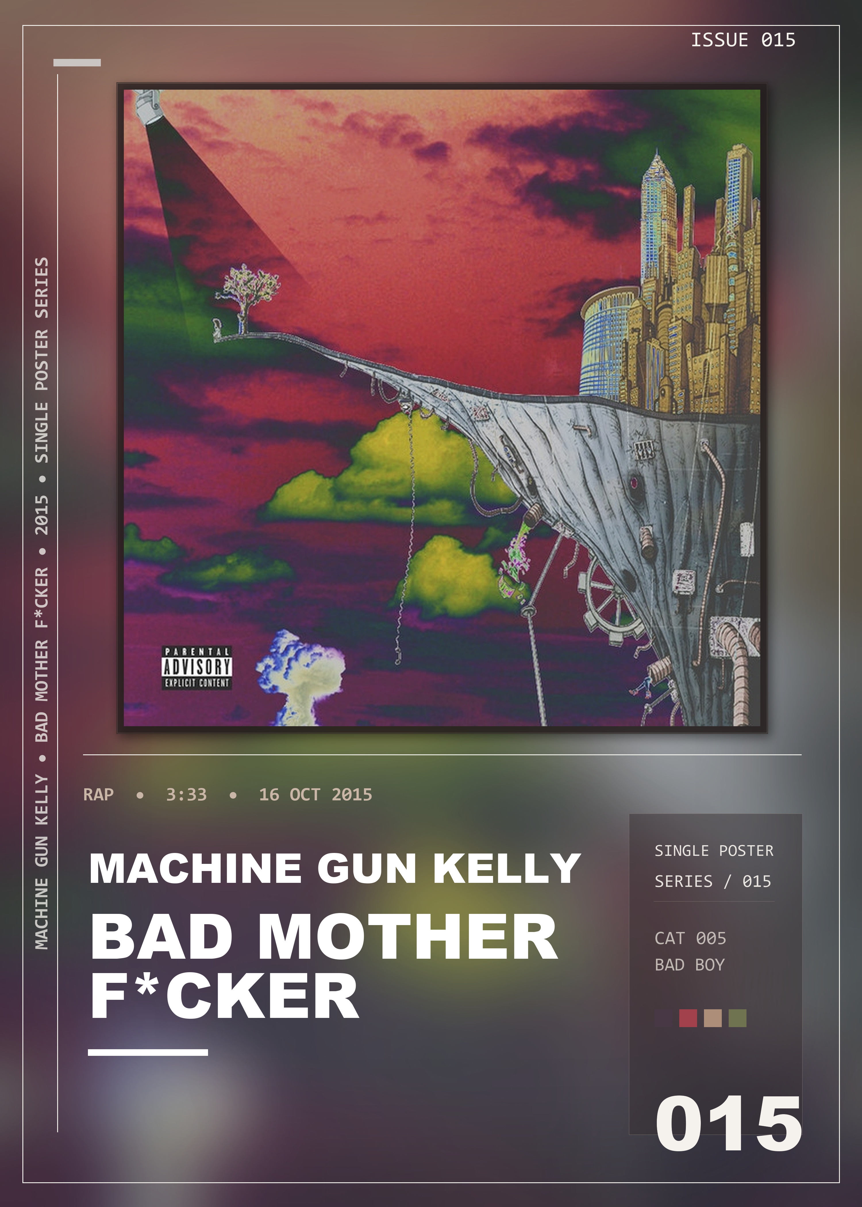 Music poster: Machine Gun Kelly - Bad Mother Fcker
