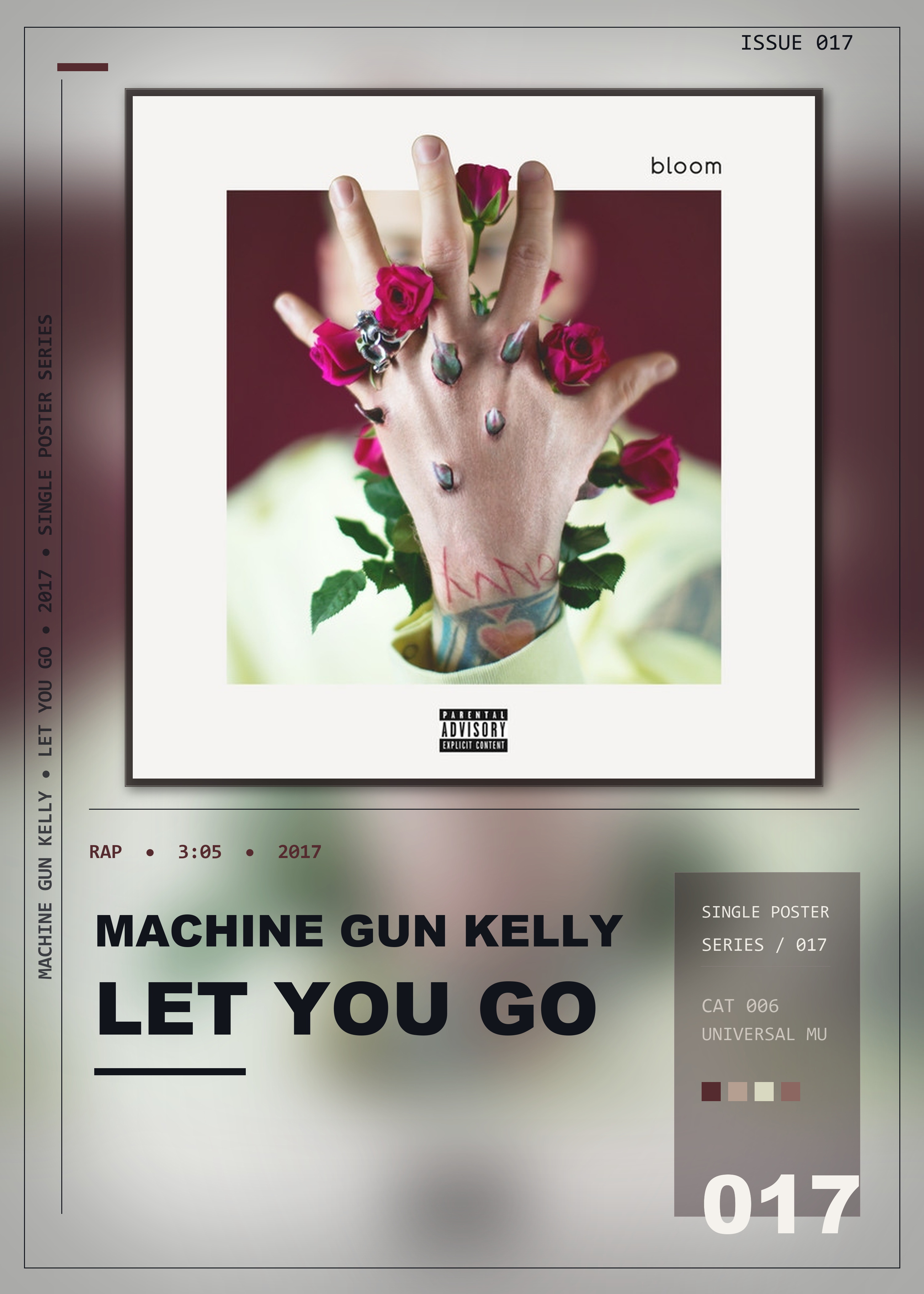 Music poster: Machine Gun Kelly - Let You Go