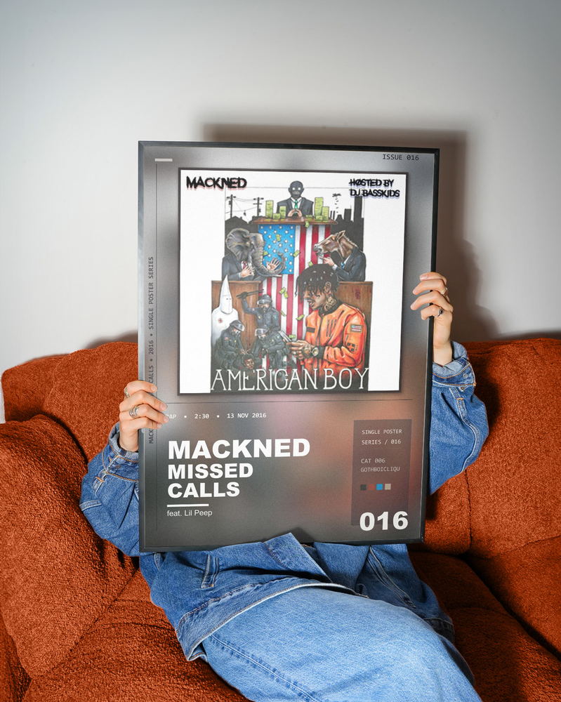 Music poster: Mackned - Missed Calls feat Lil Peep