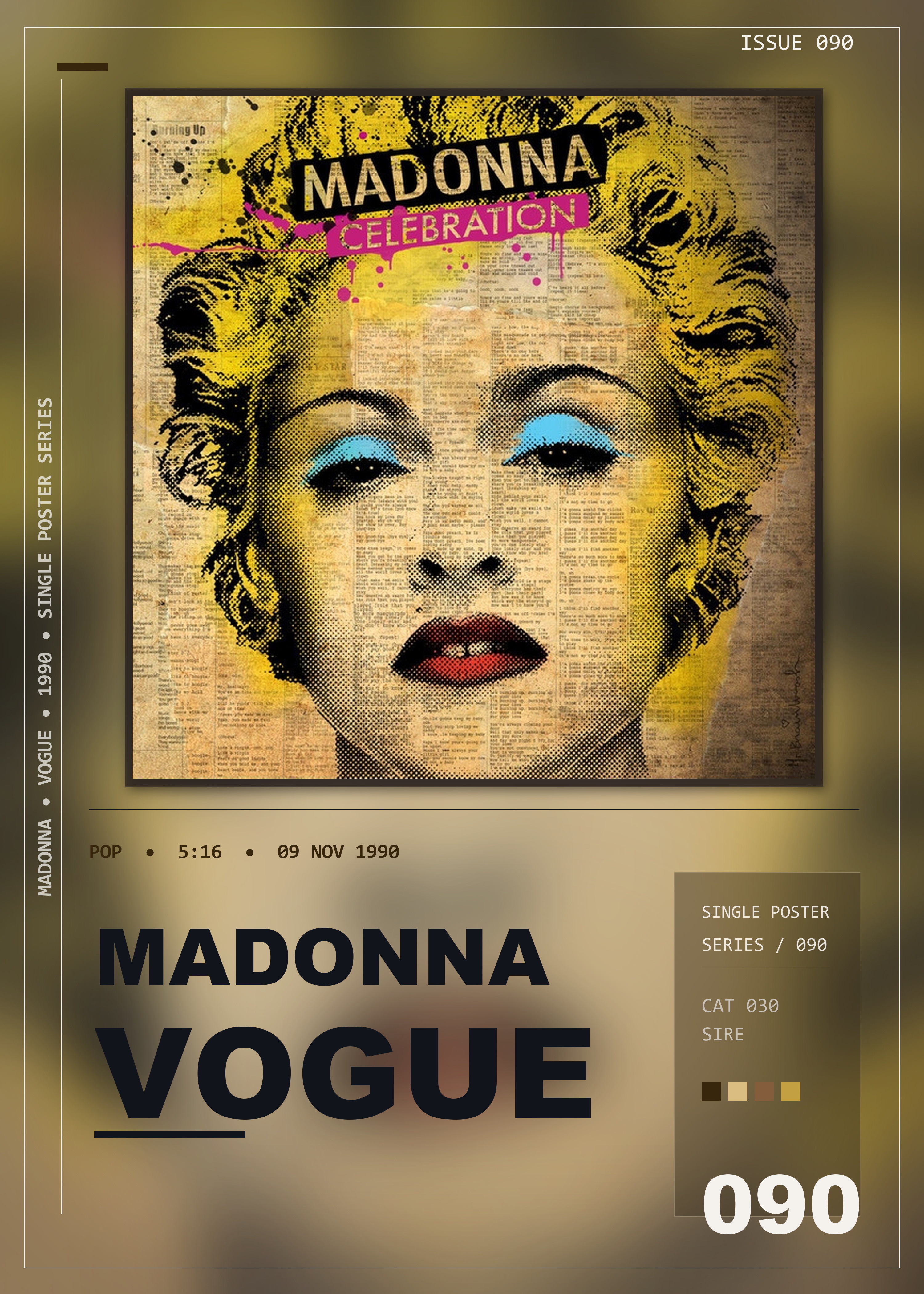 Music poster: Madonna - Vogue