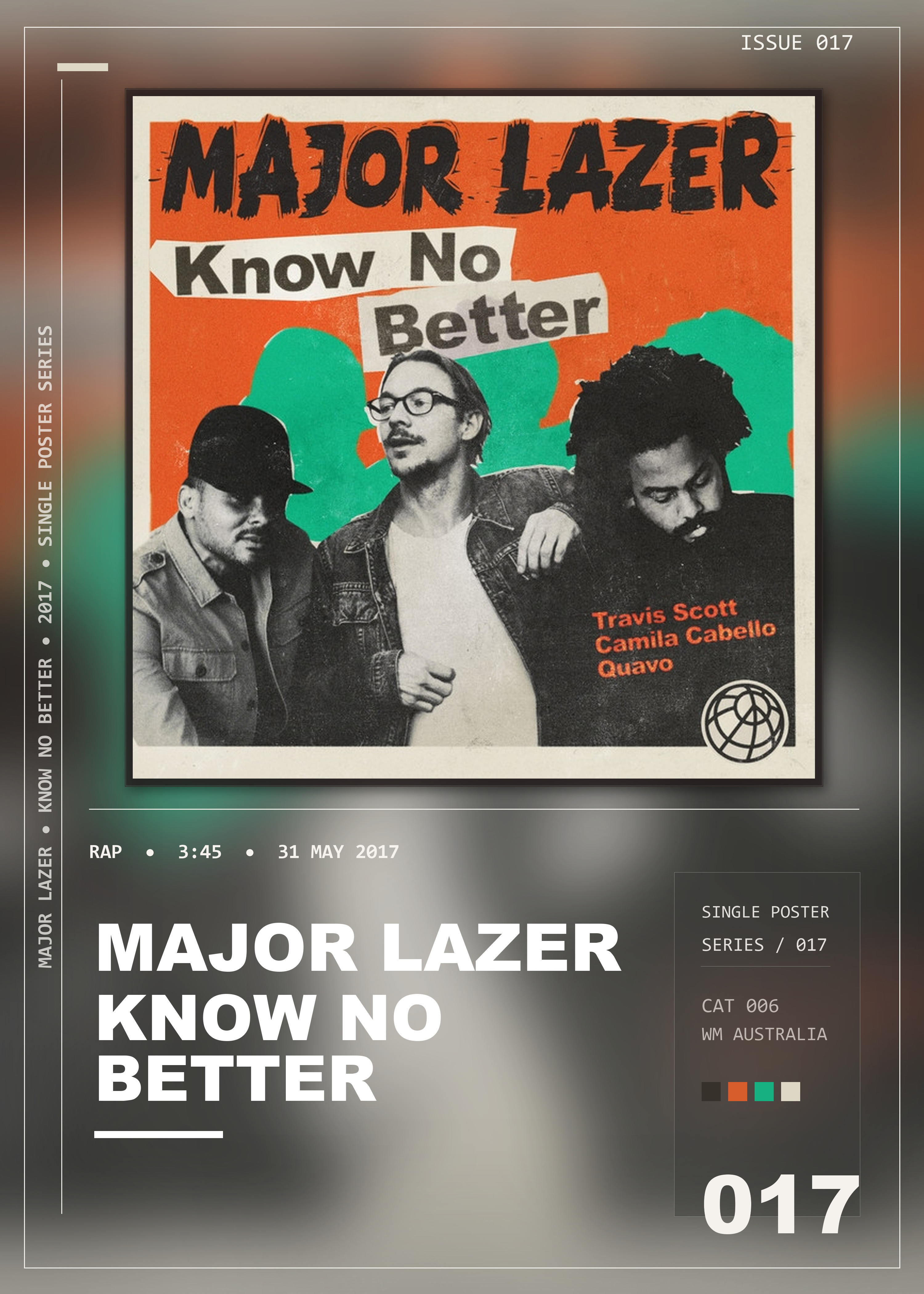 Music poster: Major Lazer - Know No Better