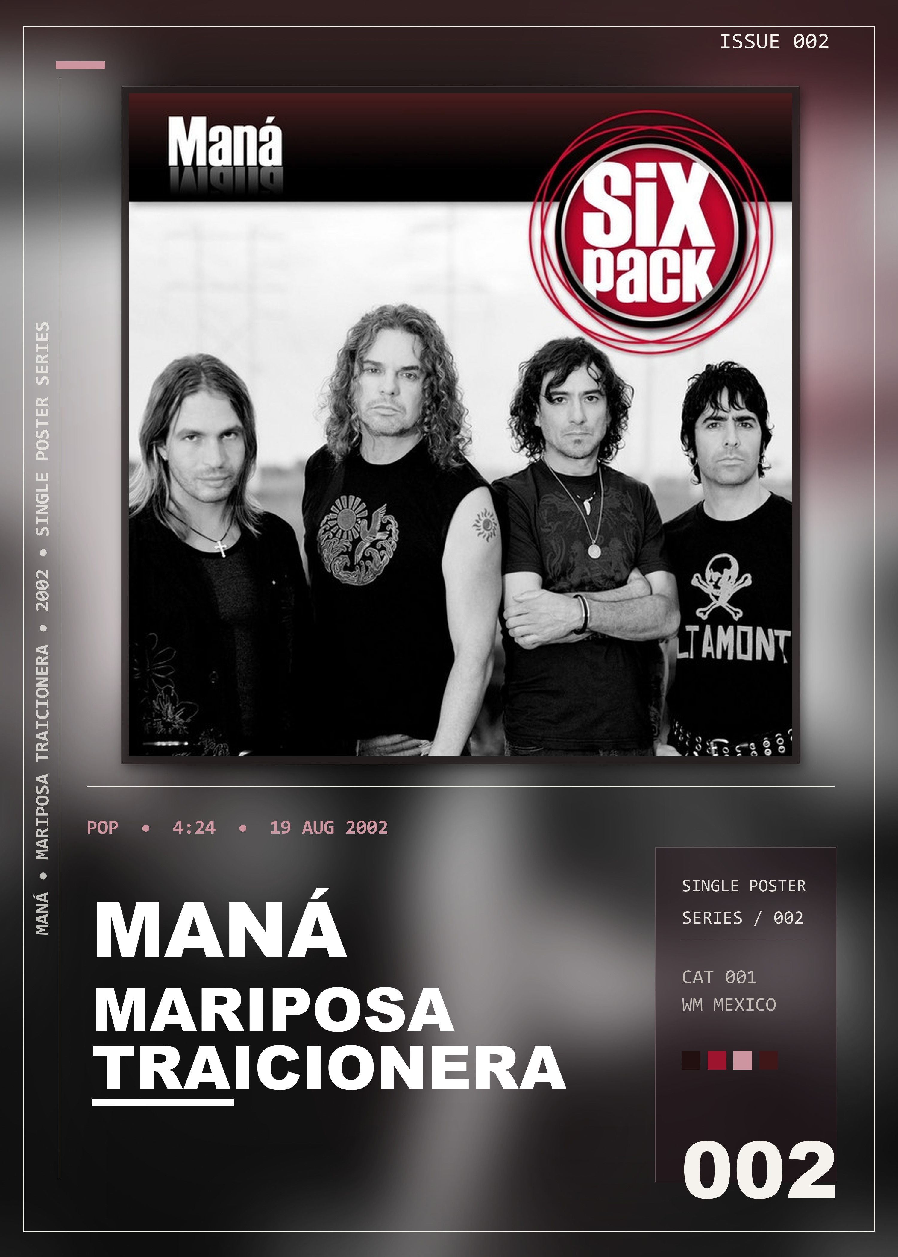Music poster: Maná - Mariposa Traicionera