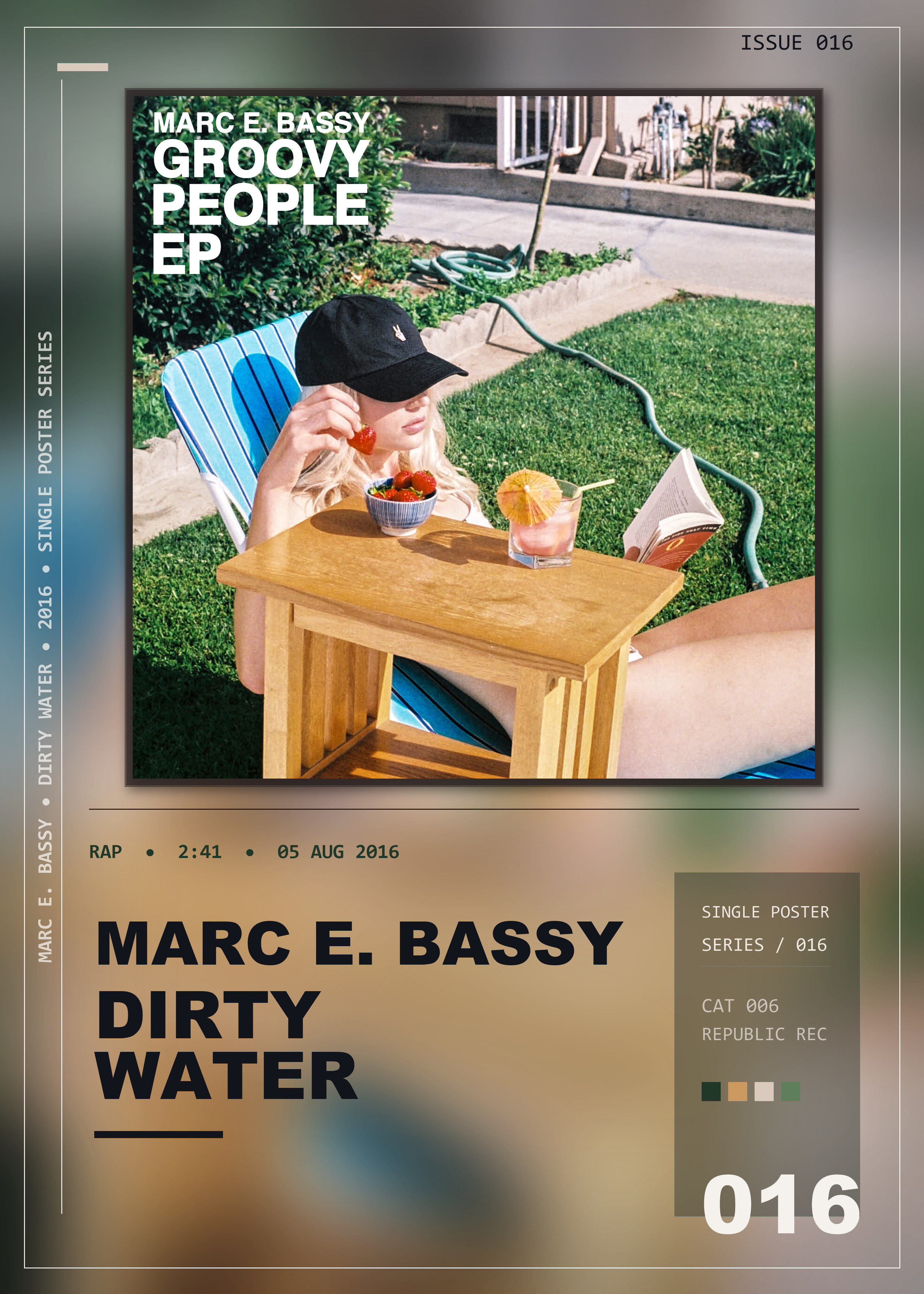 Music poster: Marc E Bassy - Dirty Water