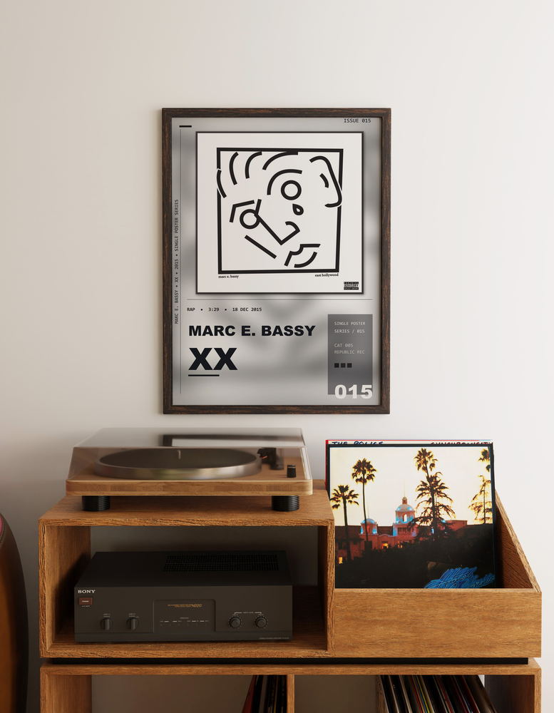 Music poster: Marc E Bassy - XX