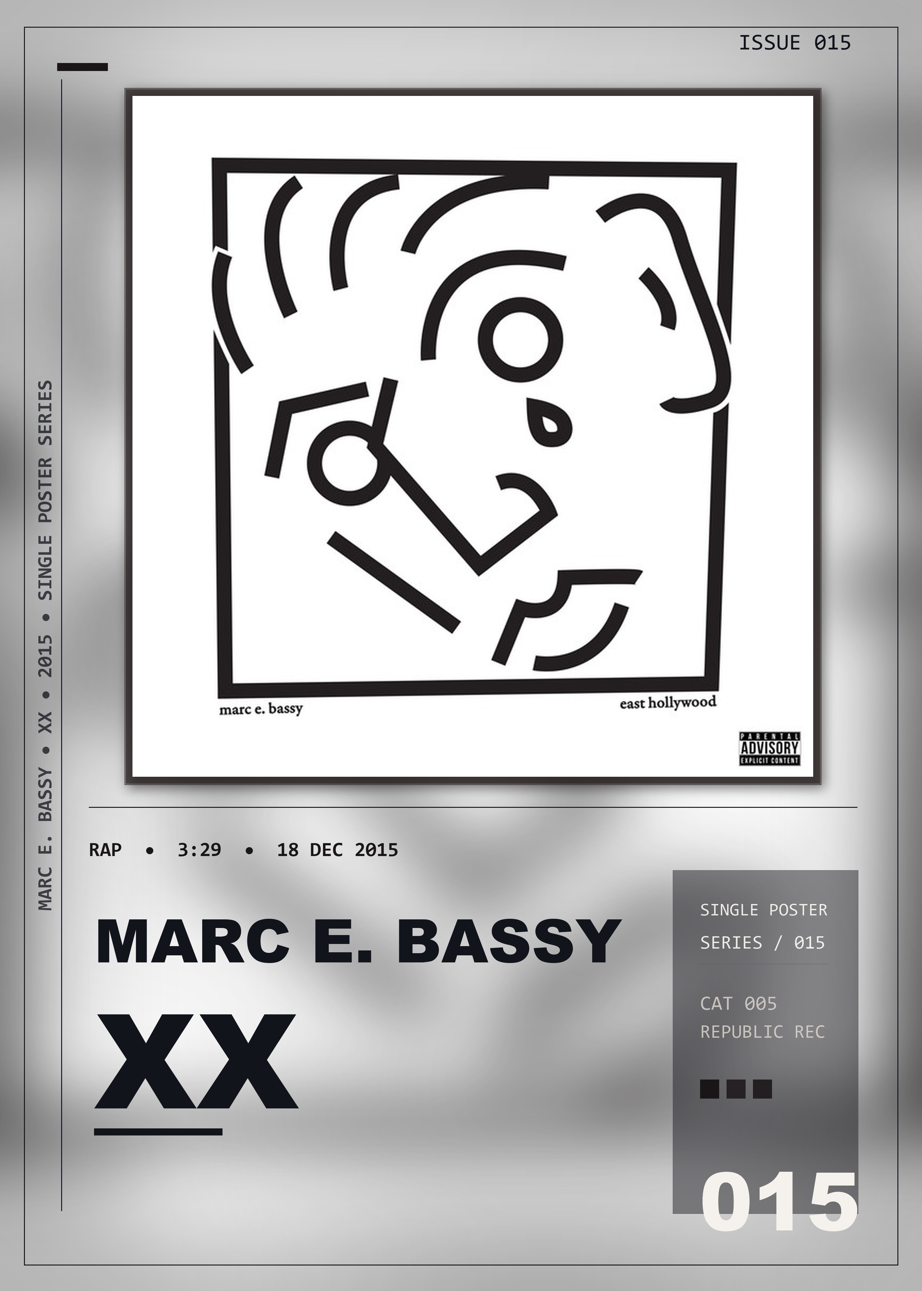 Music poster: Marc E Bassy - XX