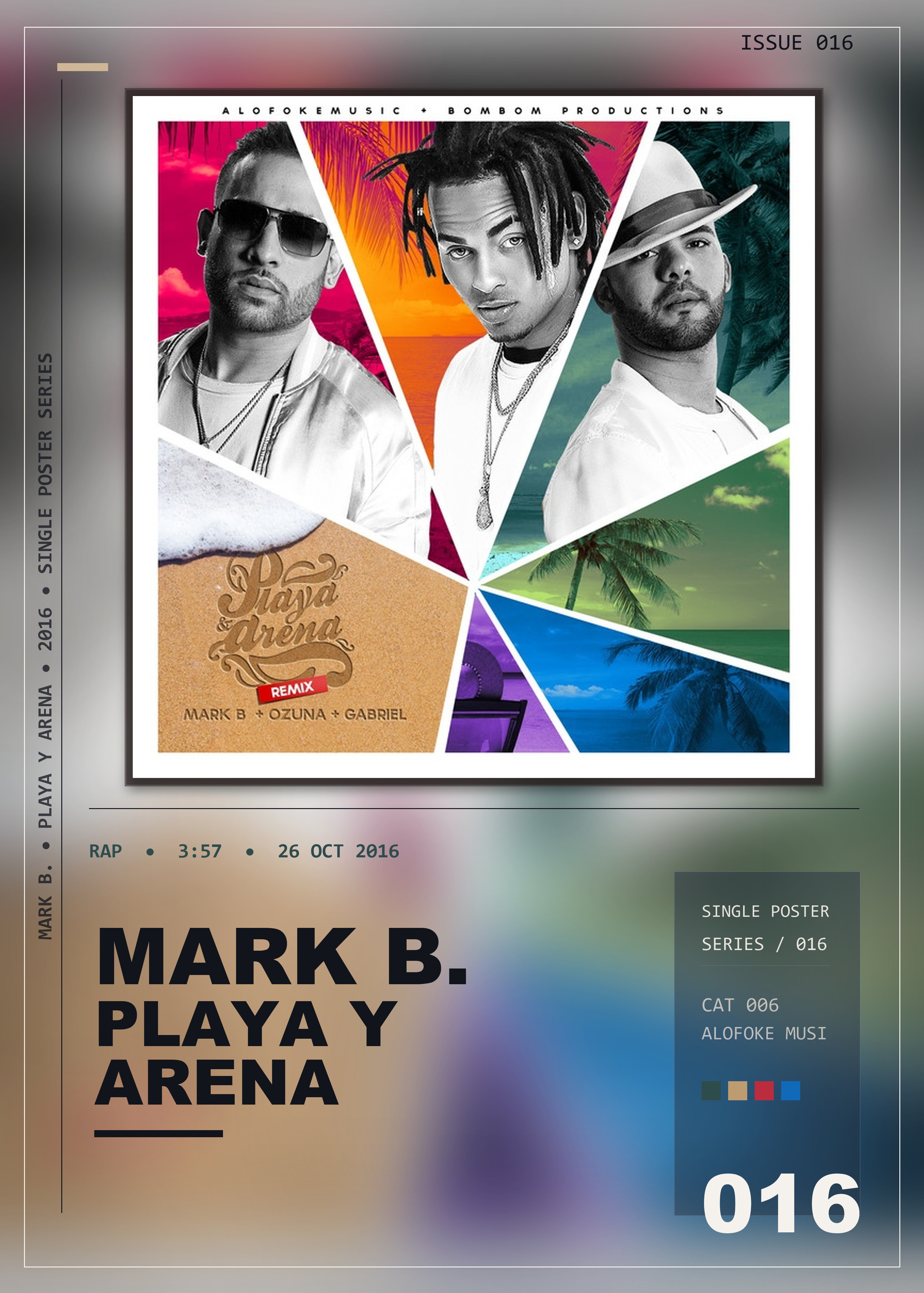 Music poster: Mark B - Playa y Arena Remix