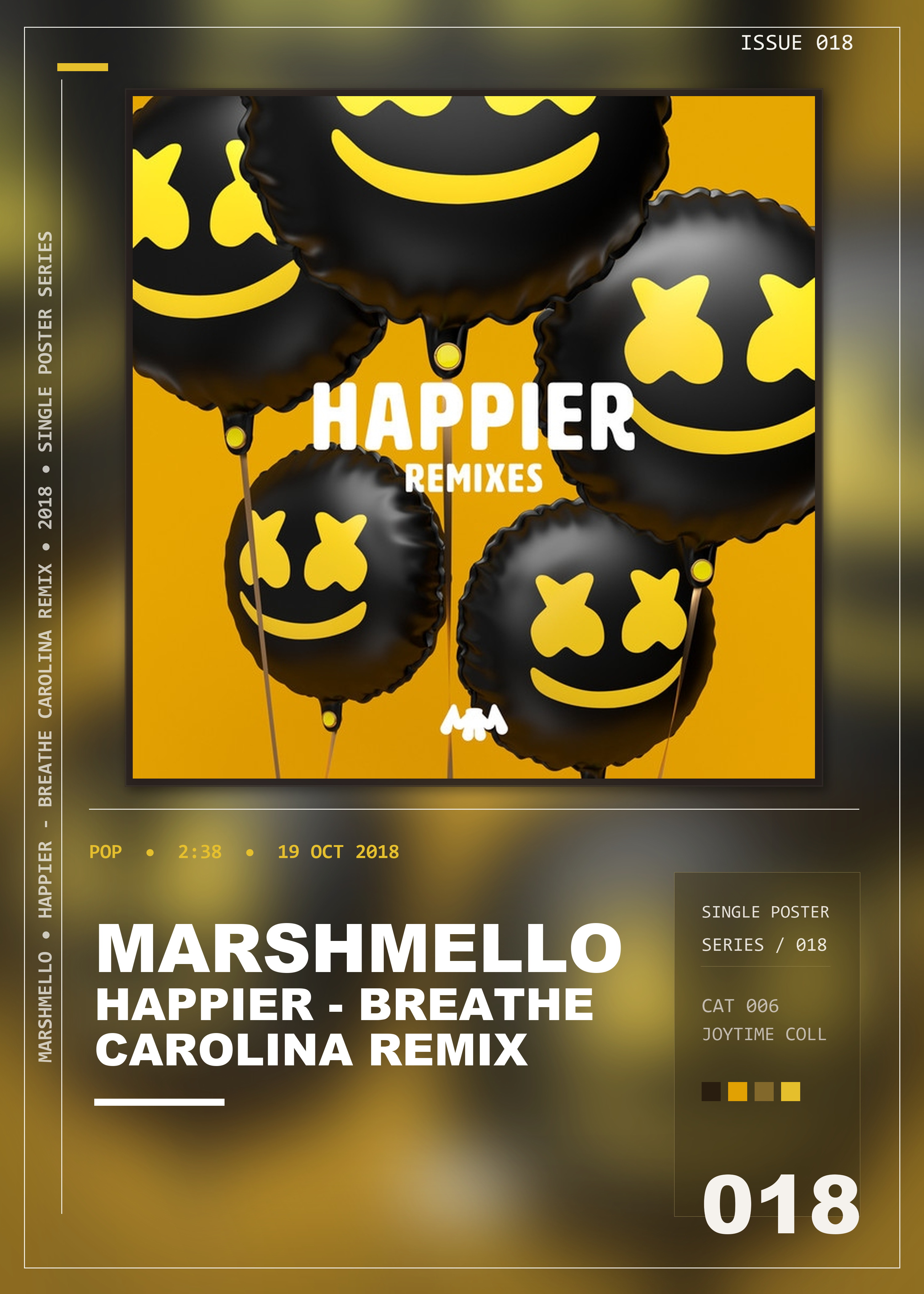 Music poster: Marshmello - Happier - Breathe Carolina Remix