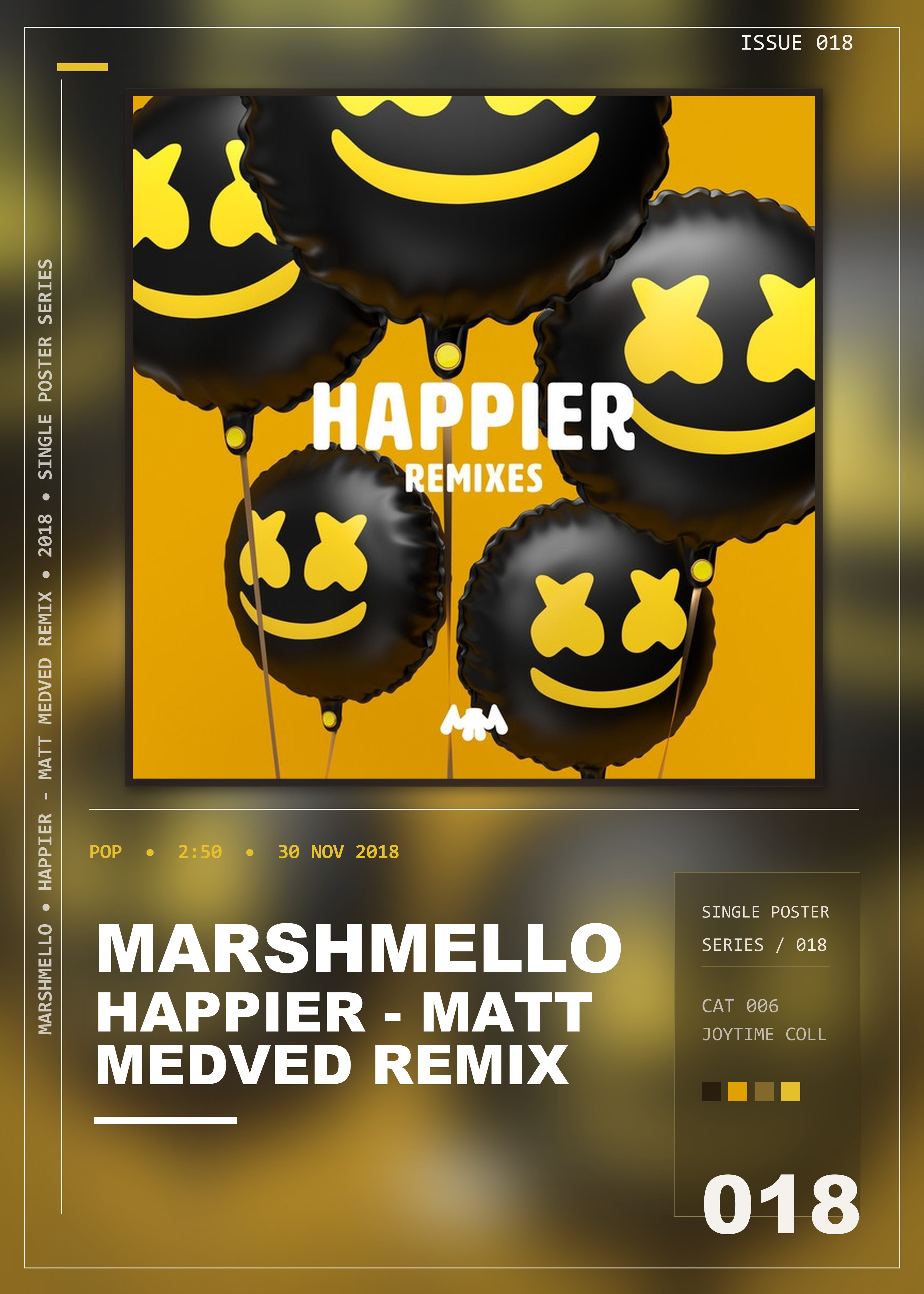Music poster: Marshmello - Happier - Matt Medved Remix