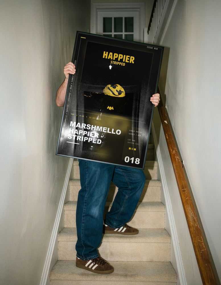 Music poster: Marshmello - Happier - Stripped