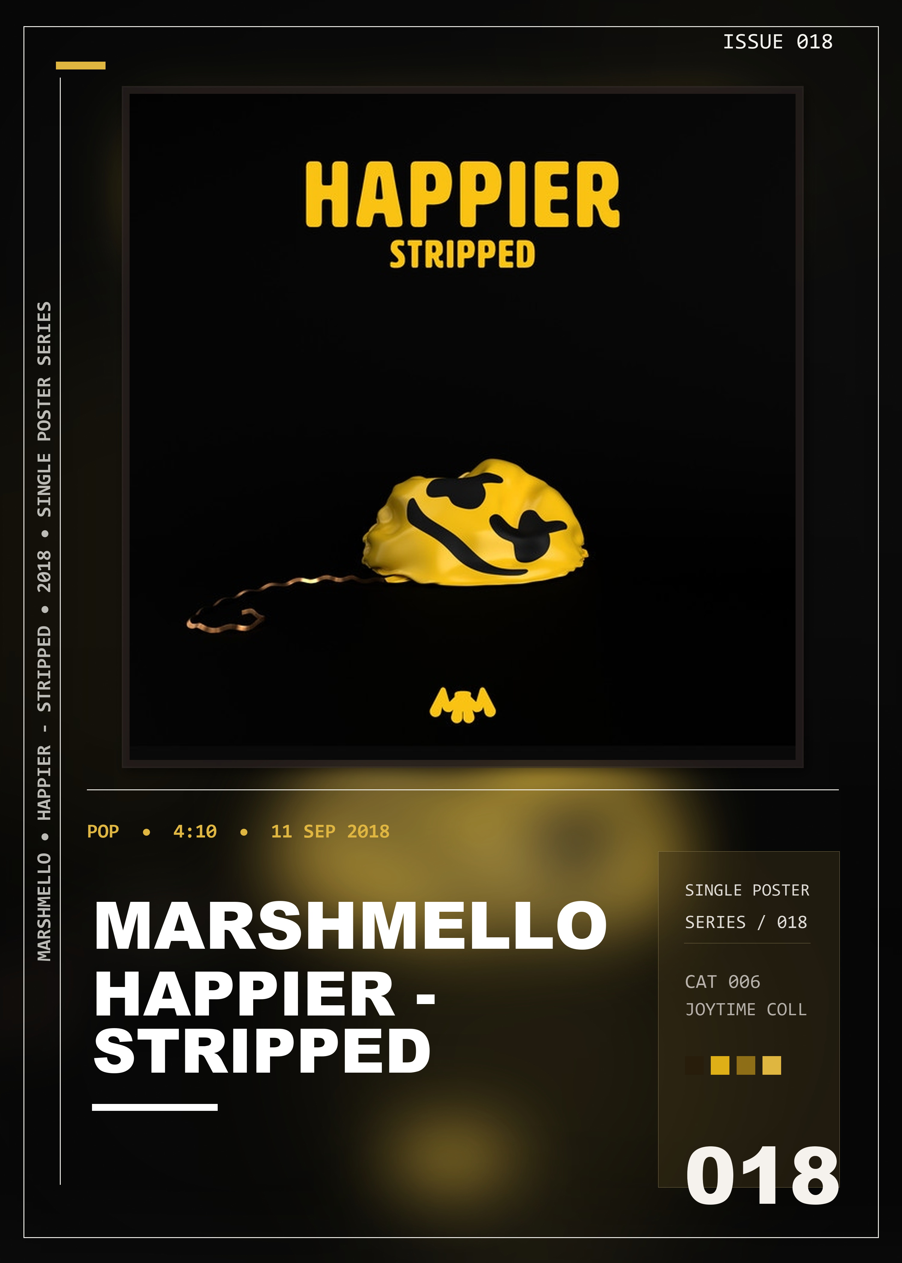 Music poster: Marshmello - Happier - Stripped