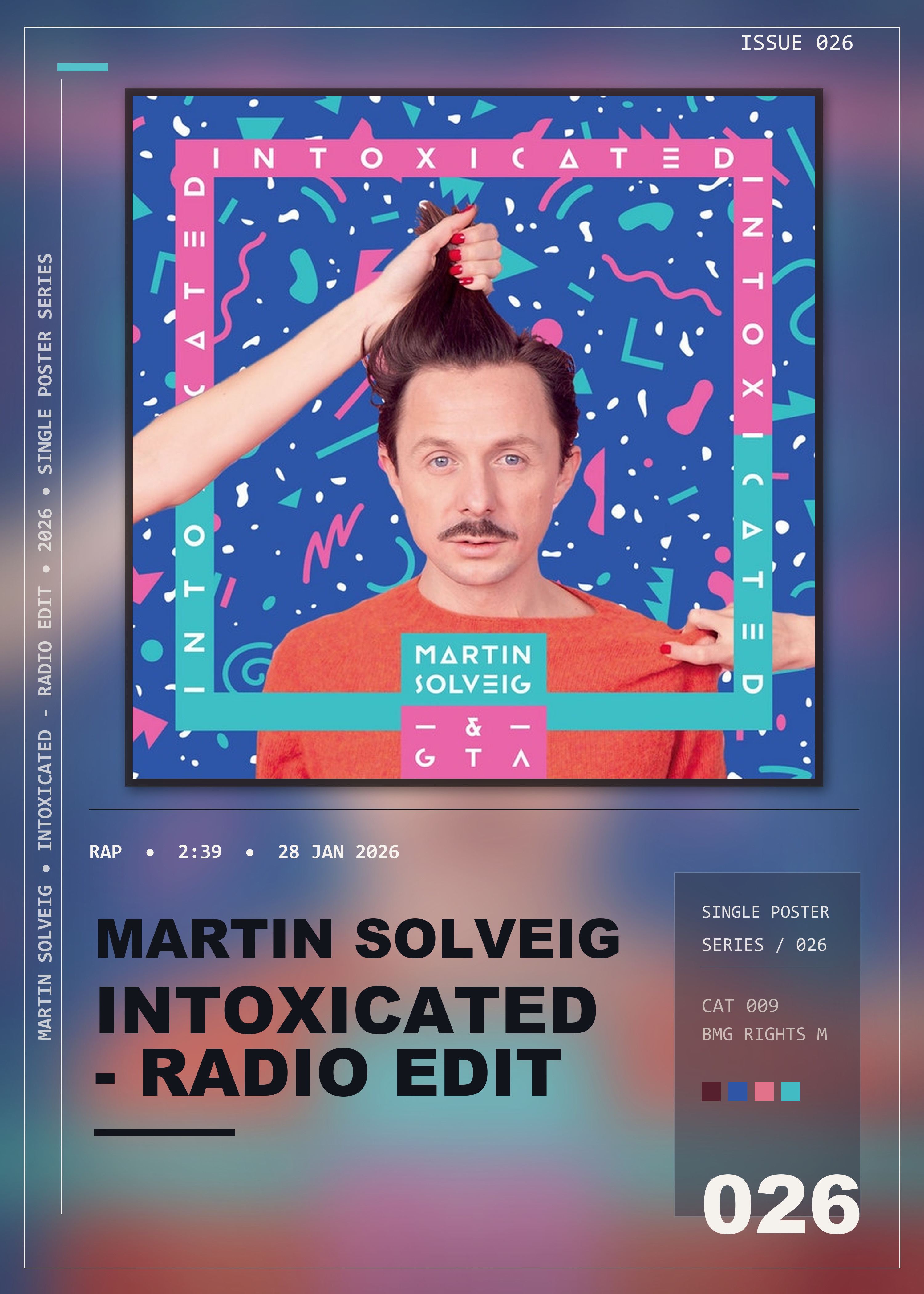 Music poster: Martin Solveig - Intoxicated - Radio Edit