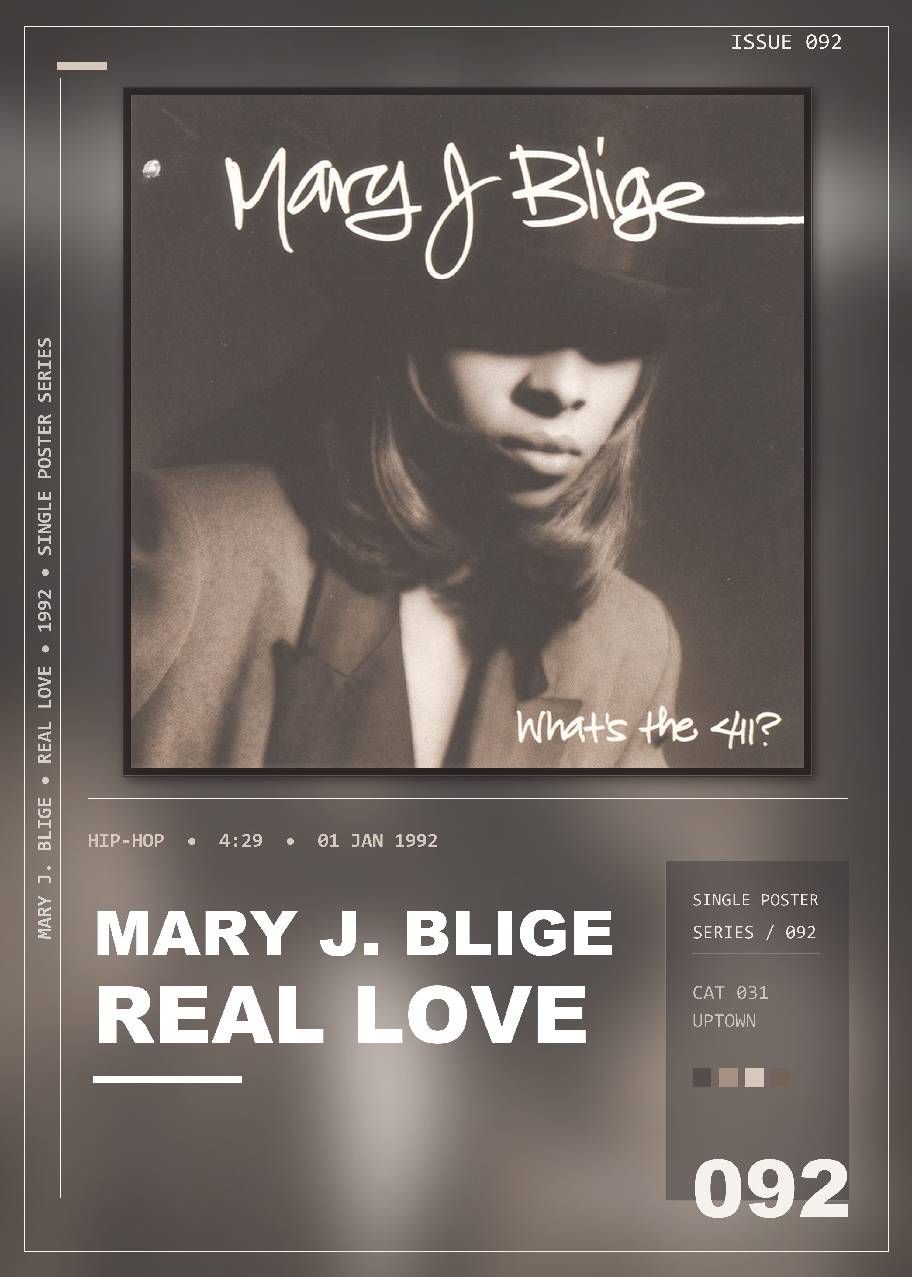 Music poster: Mary J Blige - Real Love