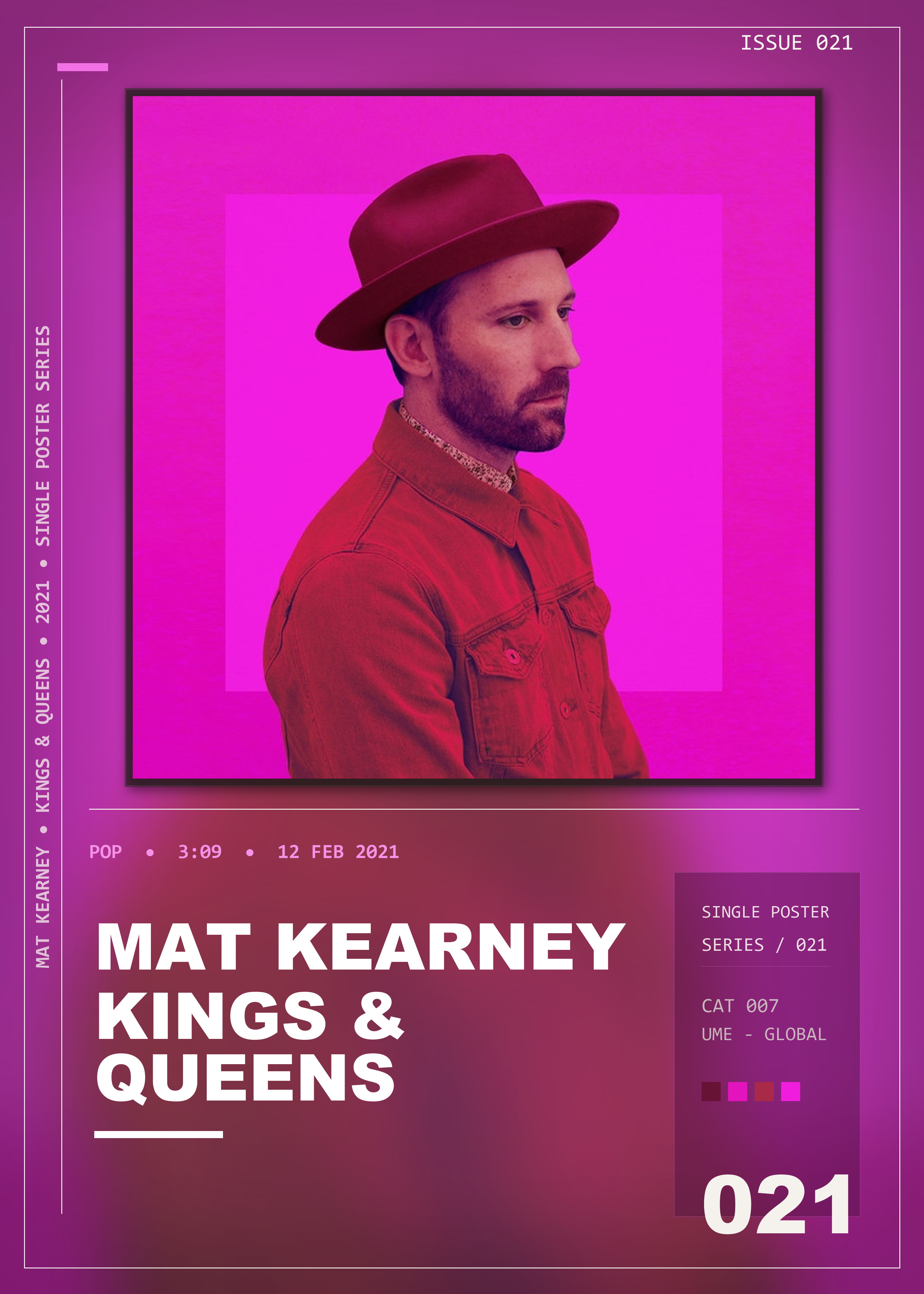 Music poster: Mat Kearney - Kings Queens