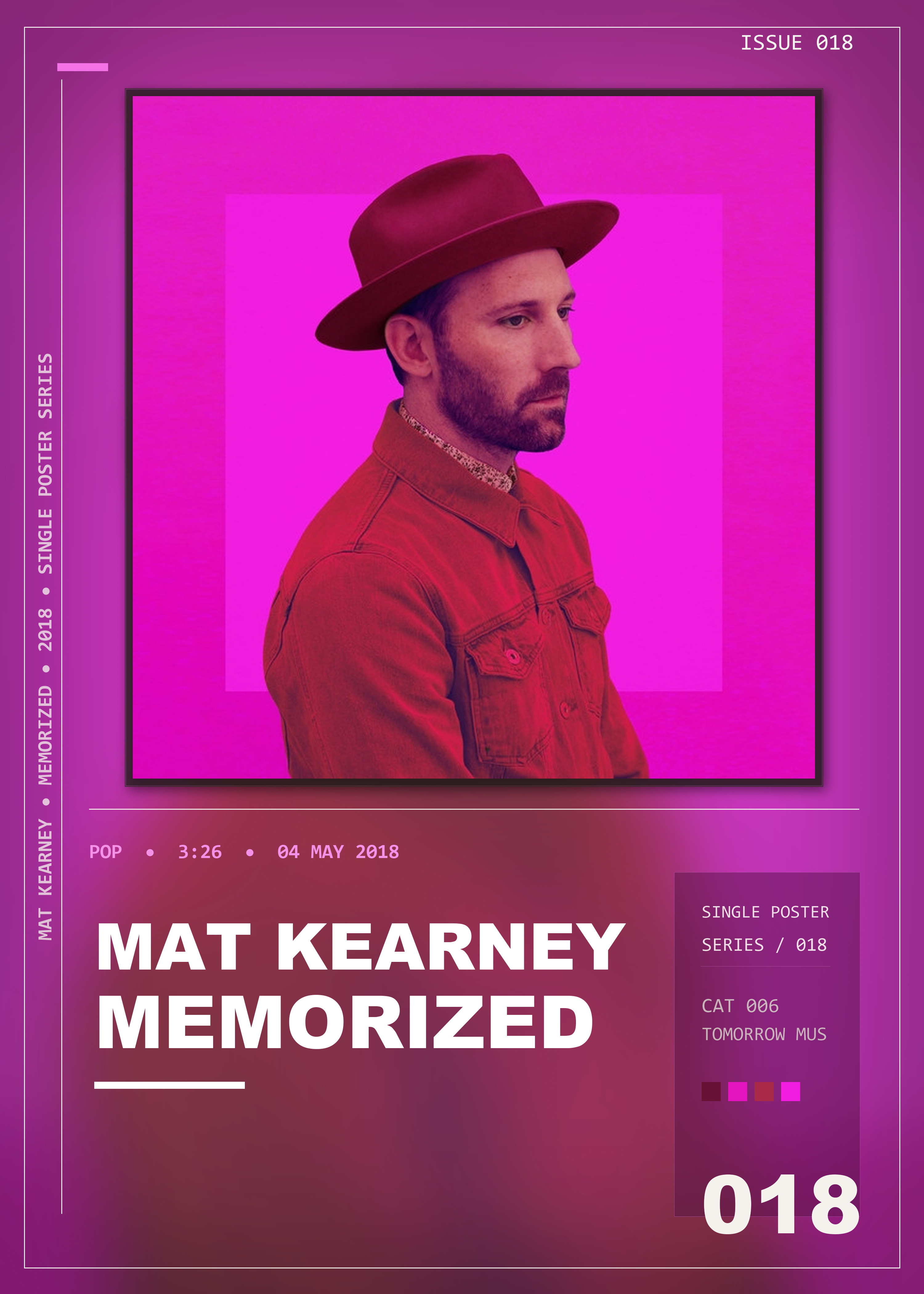 Music poster: Mat Kearney - Memorized