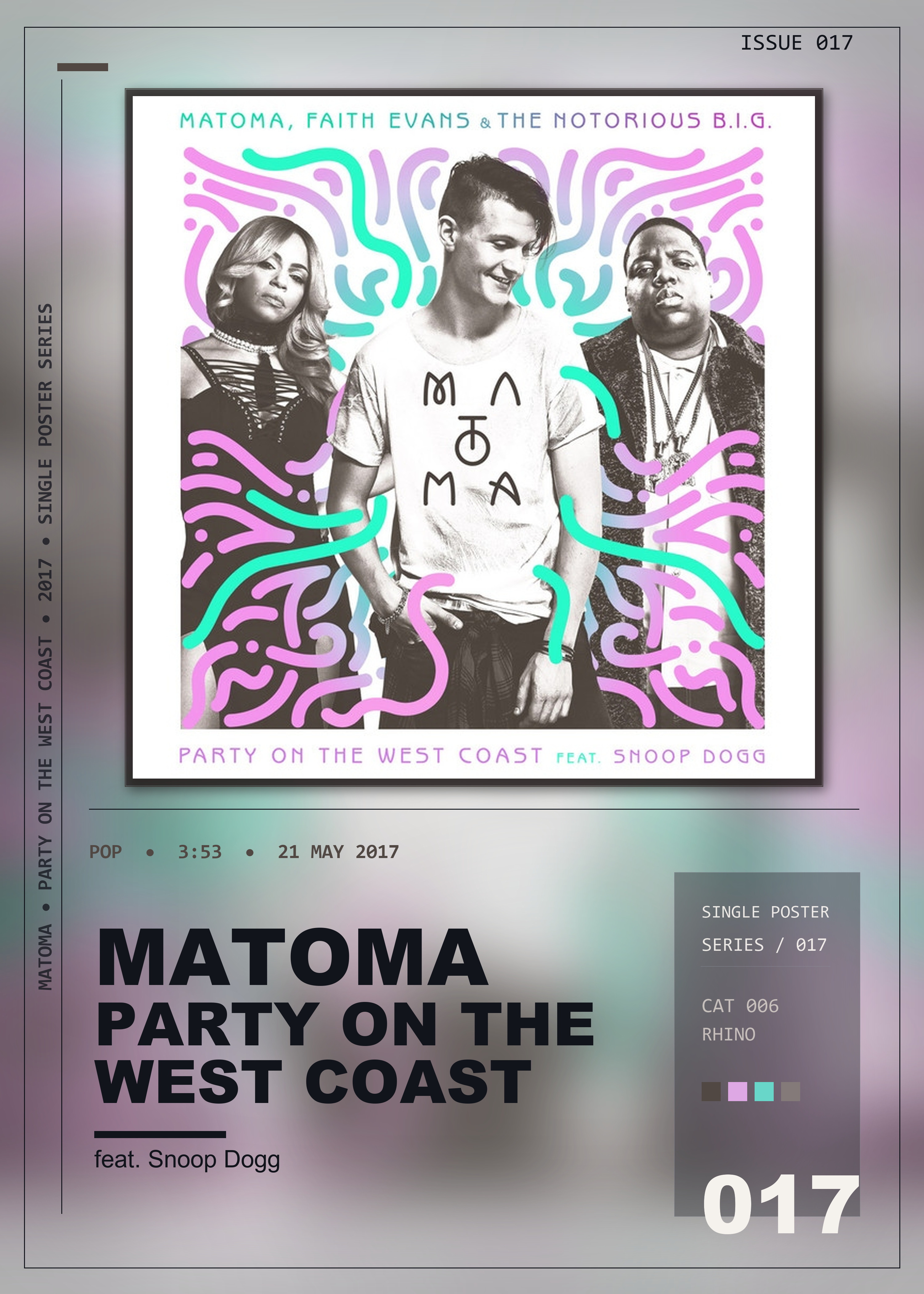 Music poster: Matoma - Party On The West Coast feat Snoop Dogg