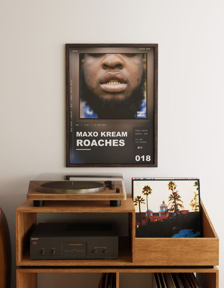 Music poster: Maxo Kream - Roaches