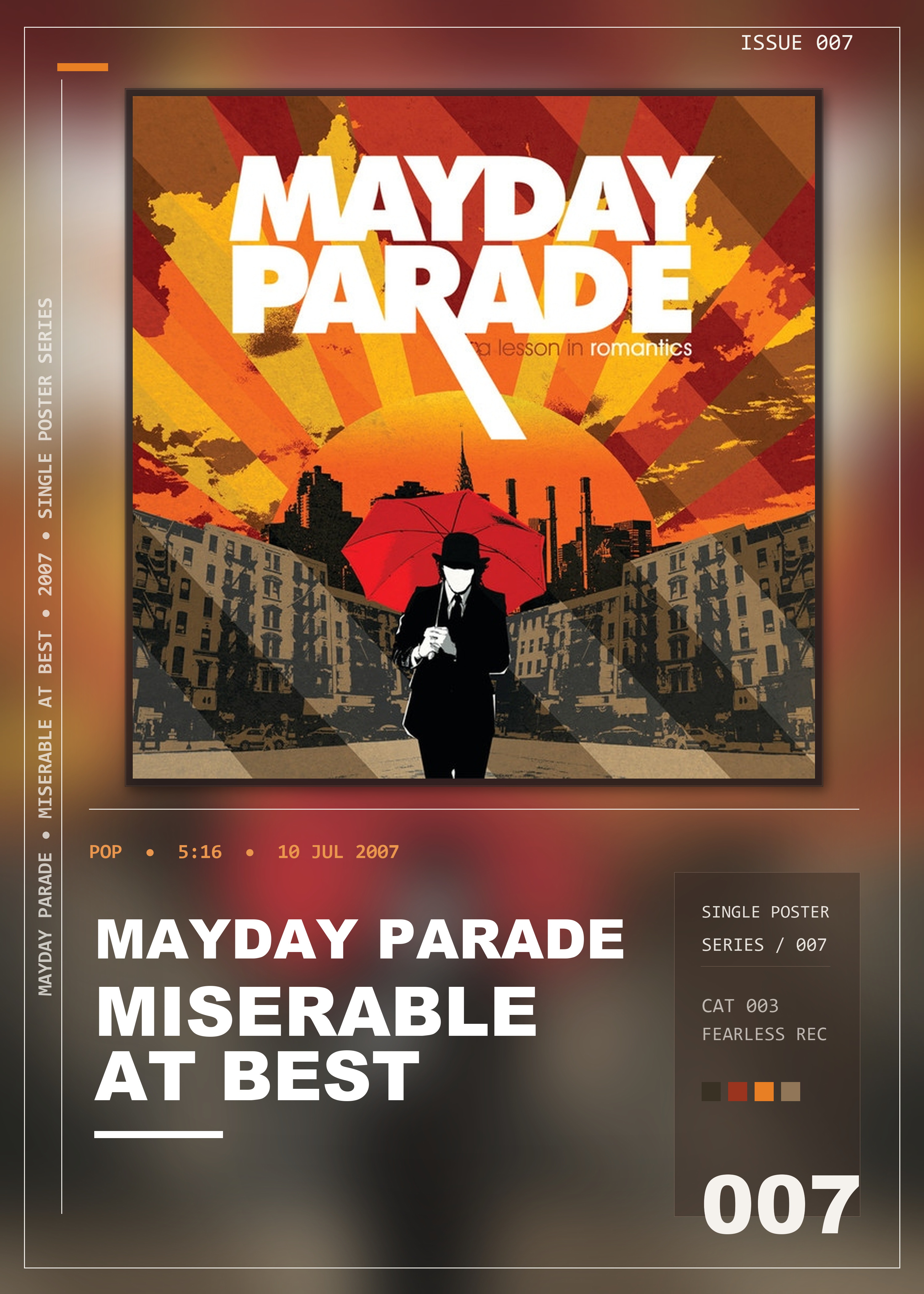 Music poster: Mayday Parade - Miserable At Best
