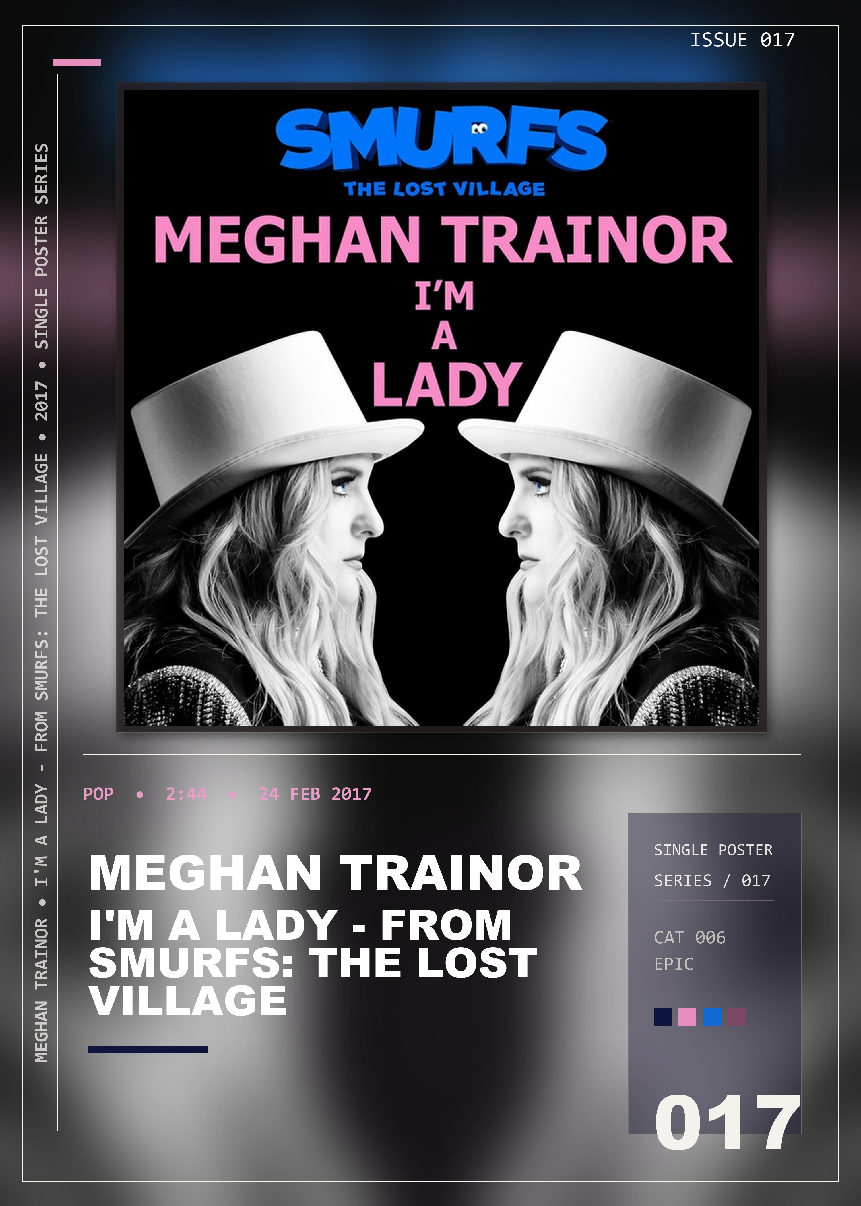 Music poster: Meghan Trainor - Im a Lady - from SMURFS THE LOST VILLAGE