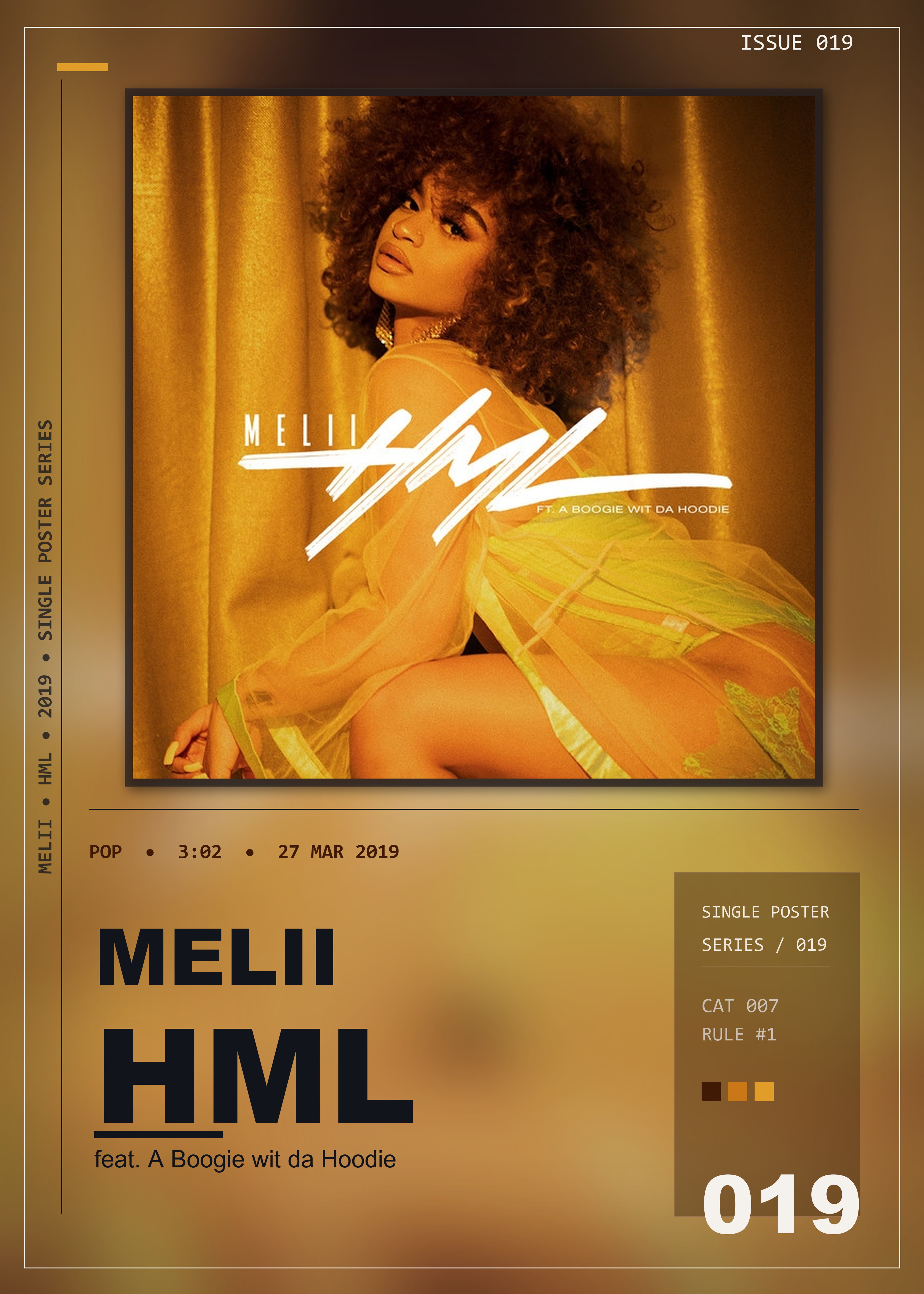 Music poster: Melii - HML feat A Boogie wit da Hoodie