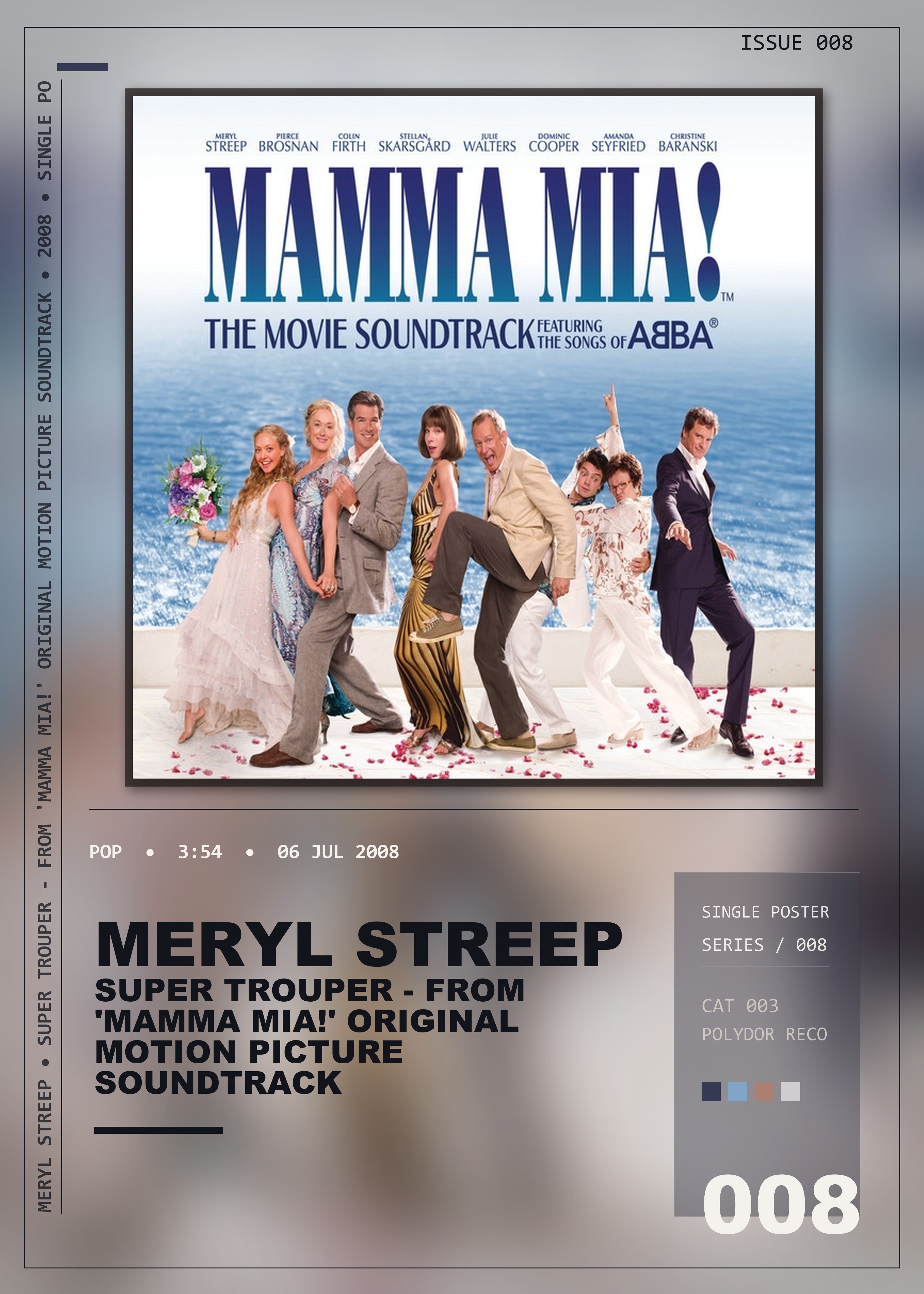 Music poster: Meryl Streep - Super Trouper - From Mamma Mia Original Motion Picture Soundtrack