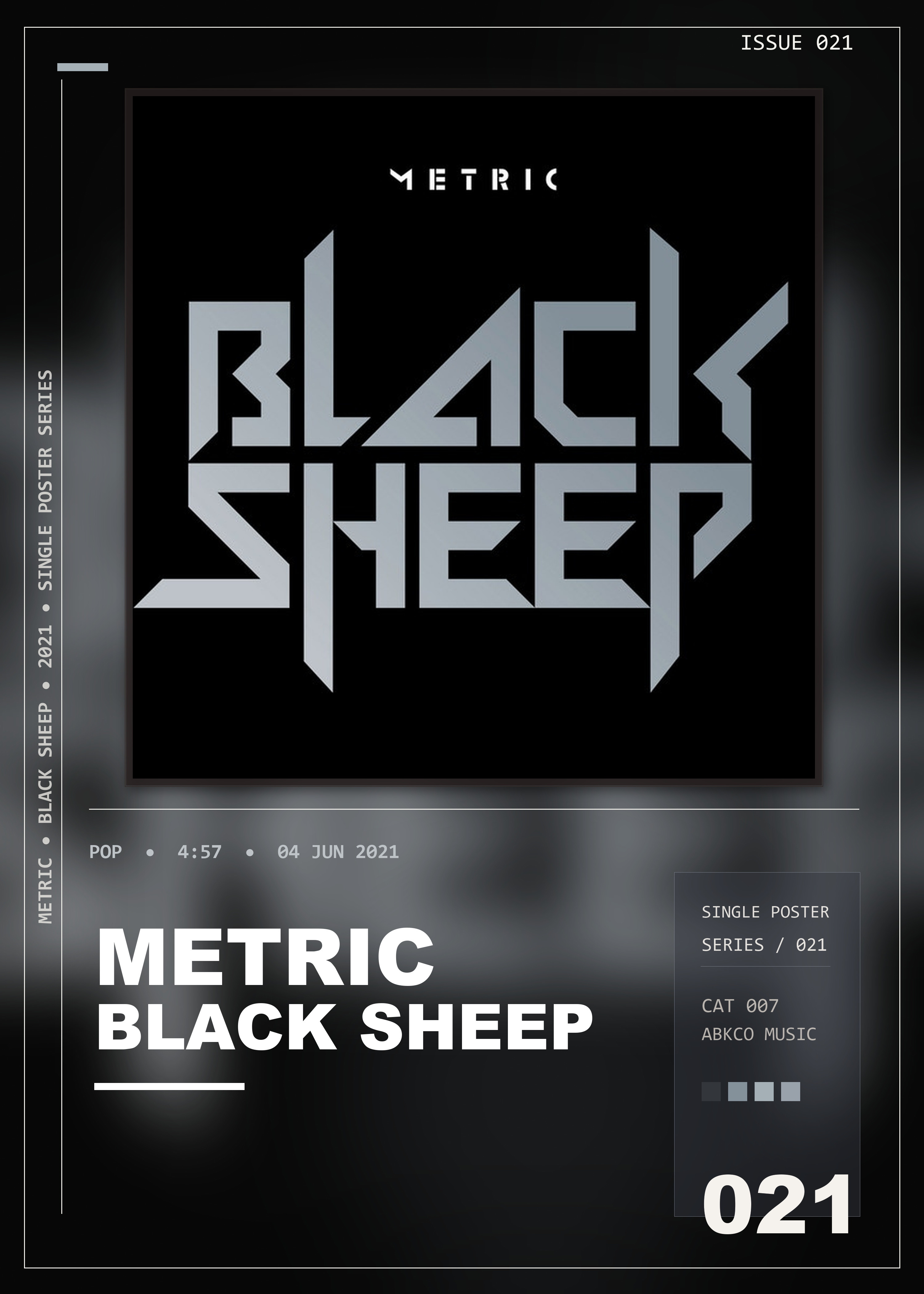 Music poster: Metric - Black Sheep
