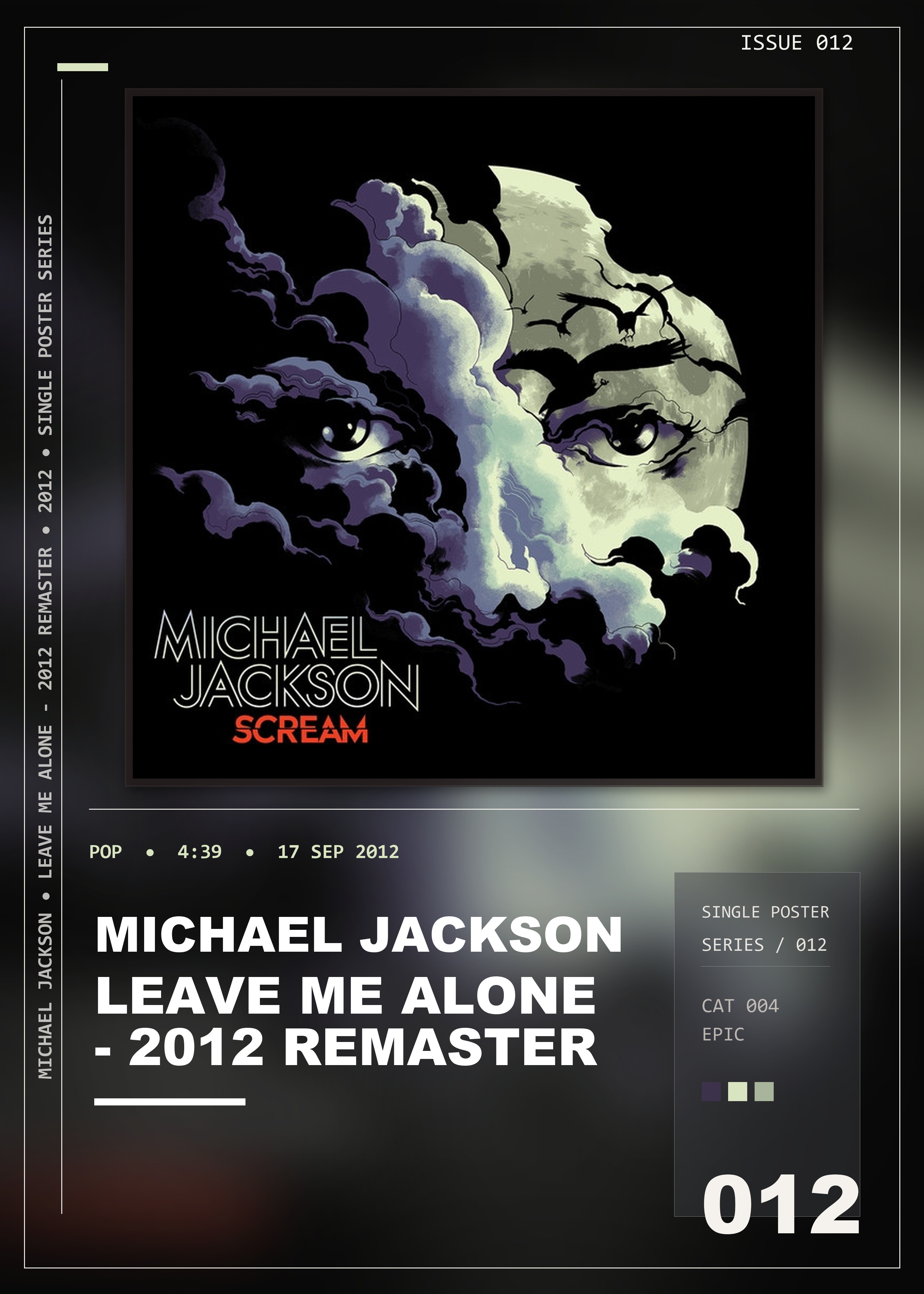 Music poster: Michael Jackson - Leave Me Alone - 2012 Remaster