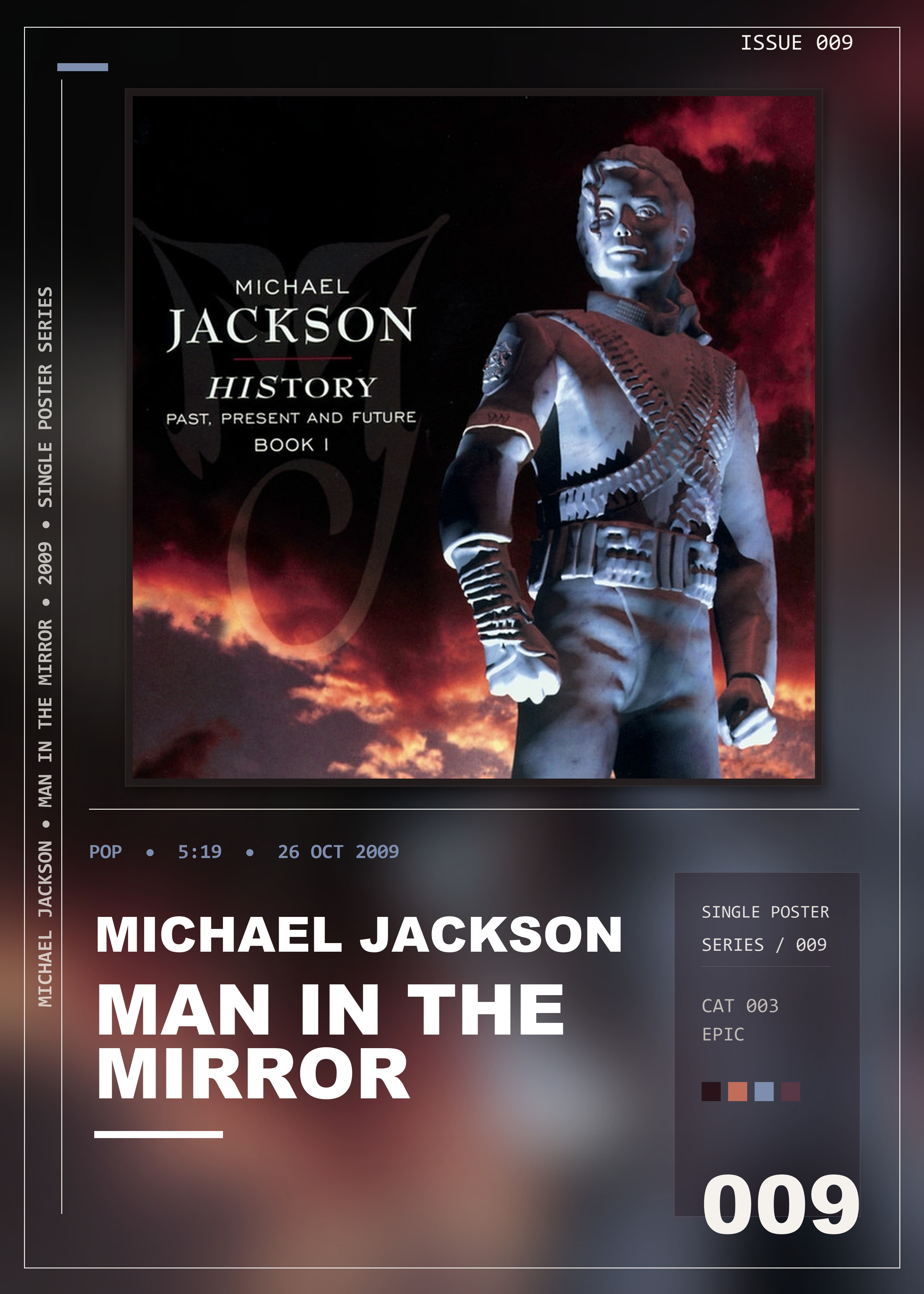 Music poster: Michael Jackson - Man in the Mirror