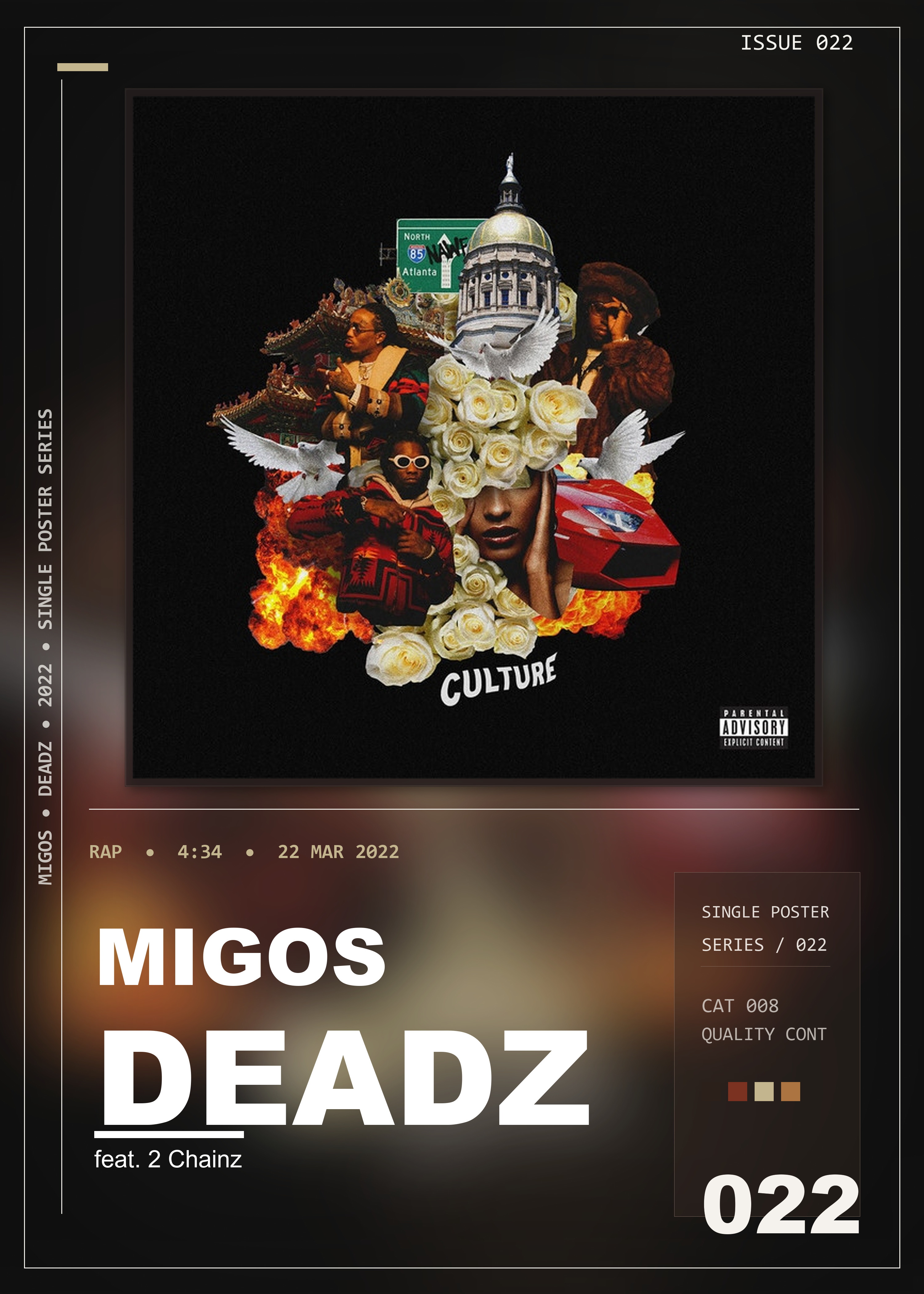 Music poster: Migos - Deadz feat 2 Chainz