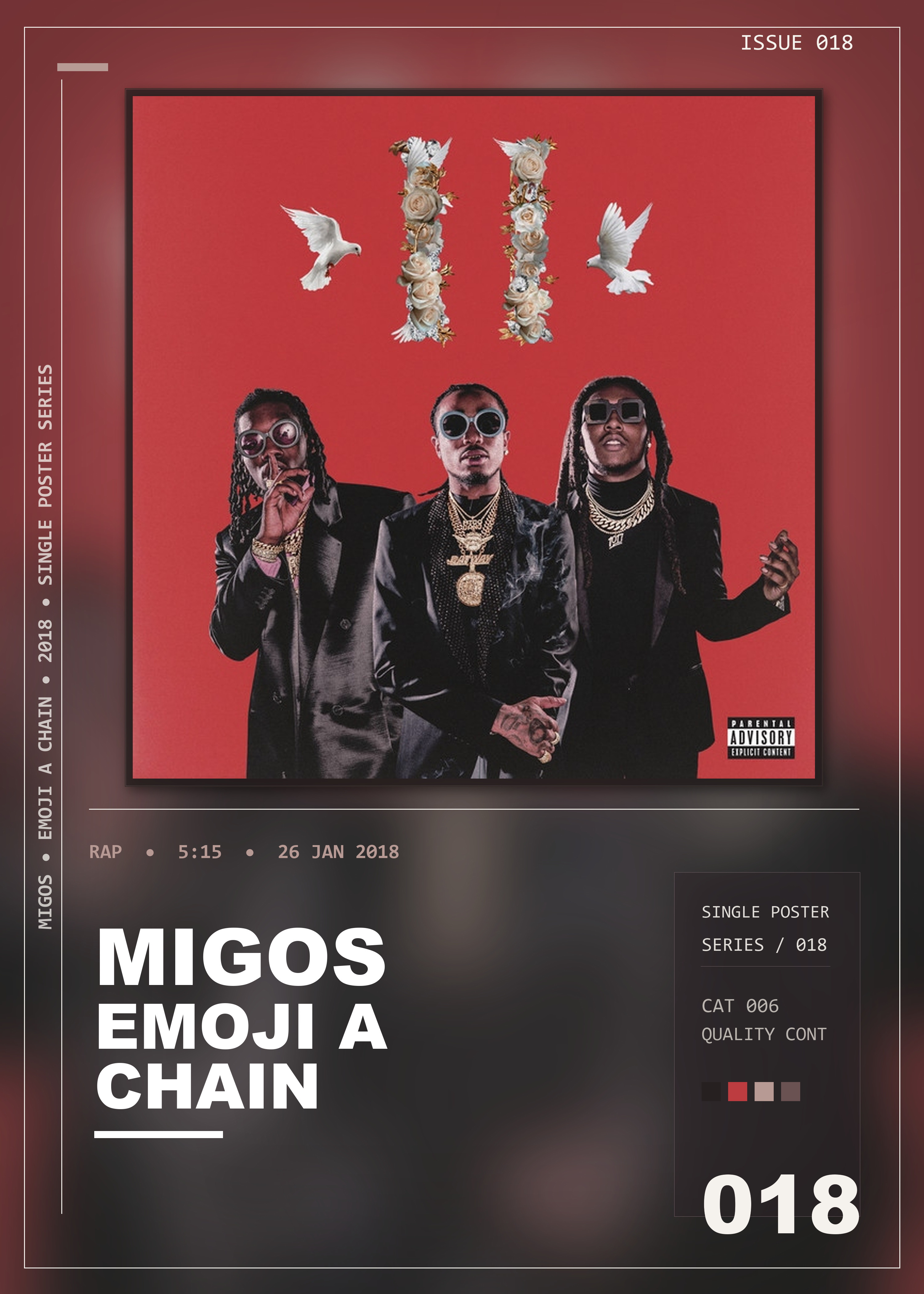 Music poster: Migos - Emoji A Chain