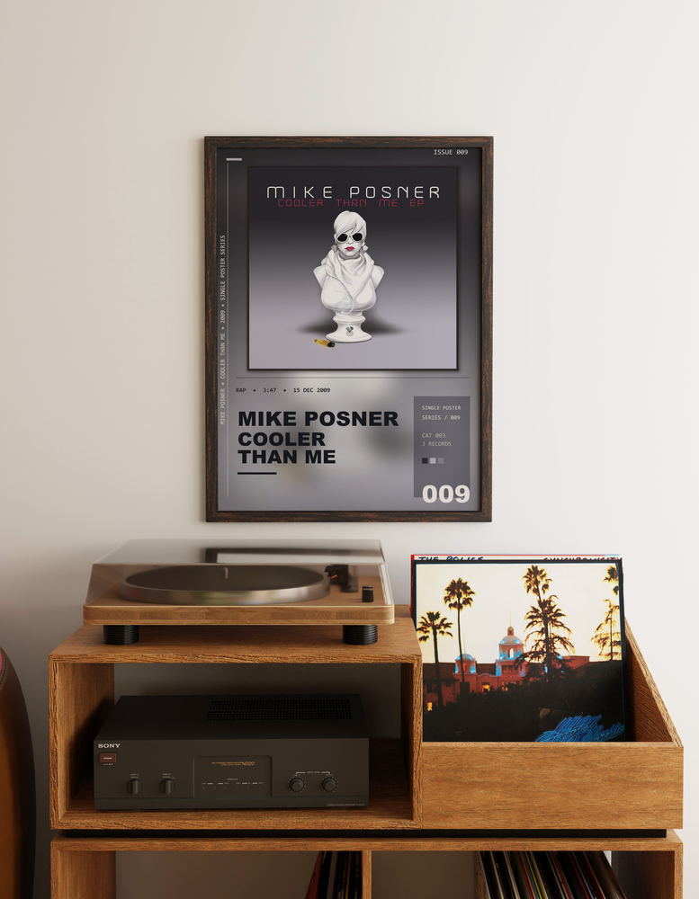 Music poster: Mike Posner - Cooler Than Me