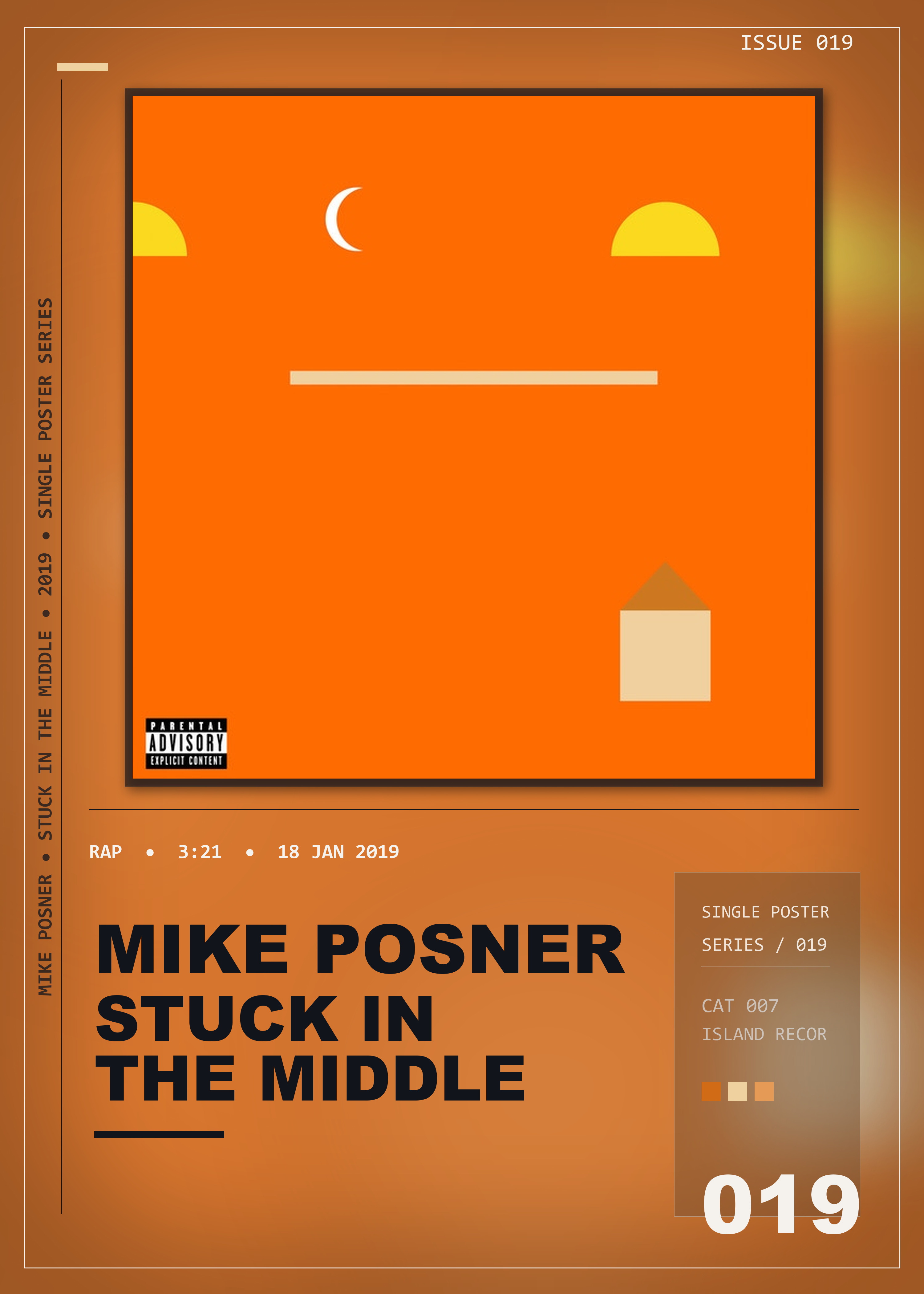 Music poster: Mike Posner - Stuck In The Middle