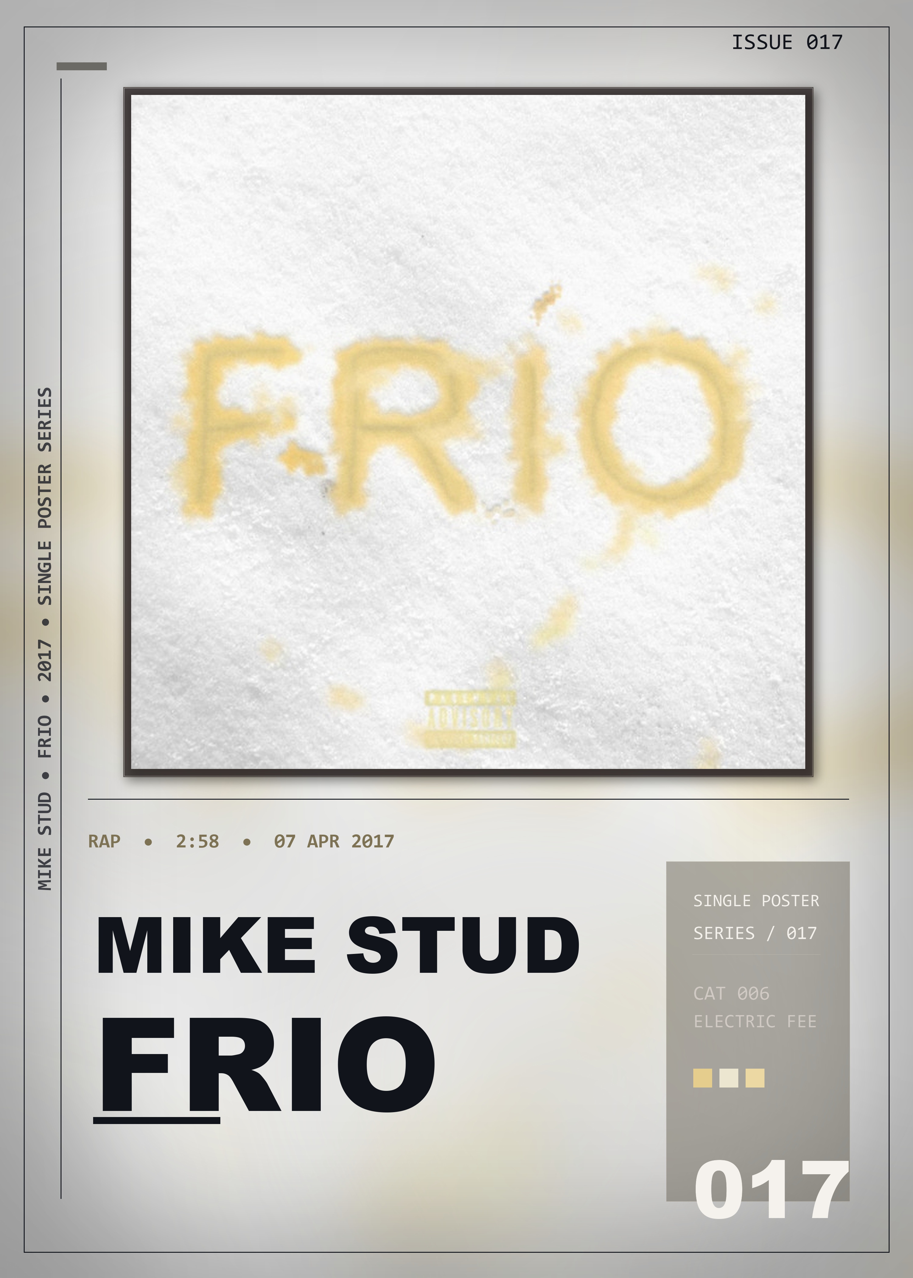 Music poster: Mike Stud - Frio